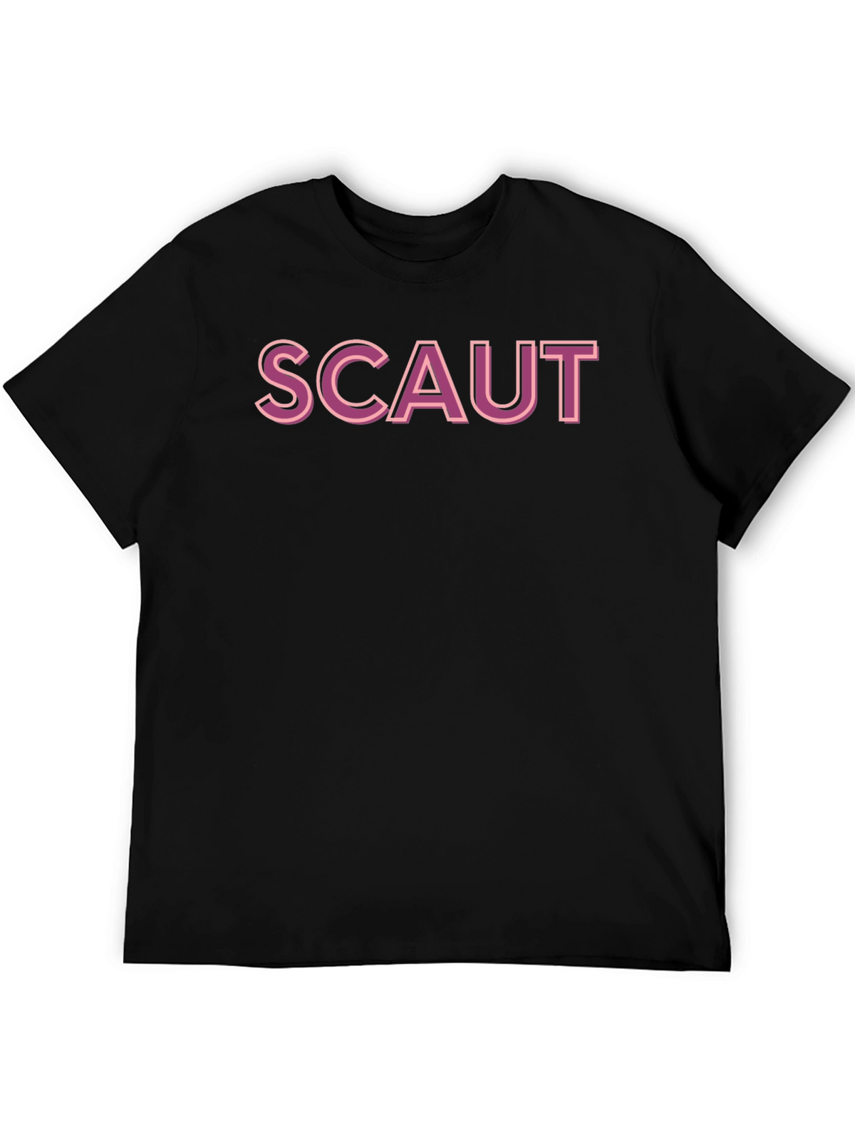 Scaut Graphic T-Shirt - Casual Black Tee