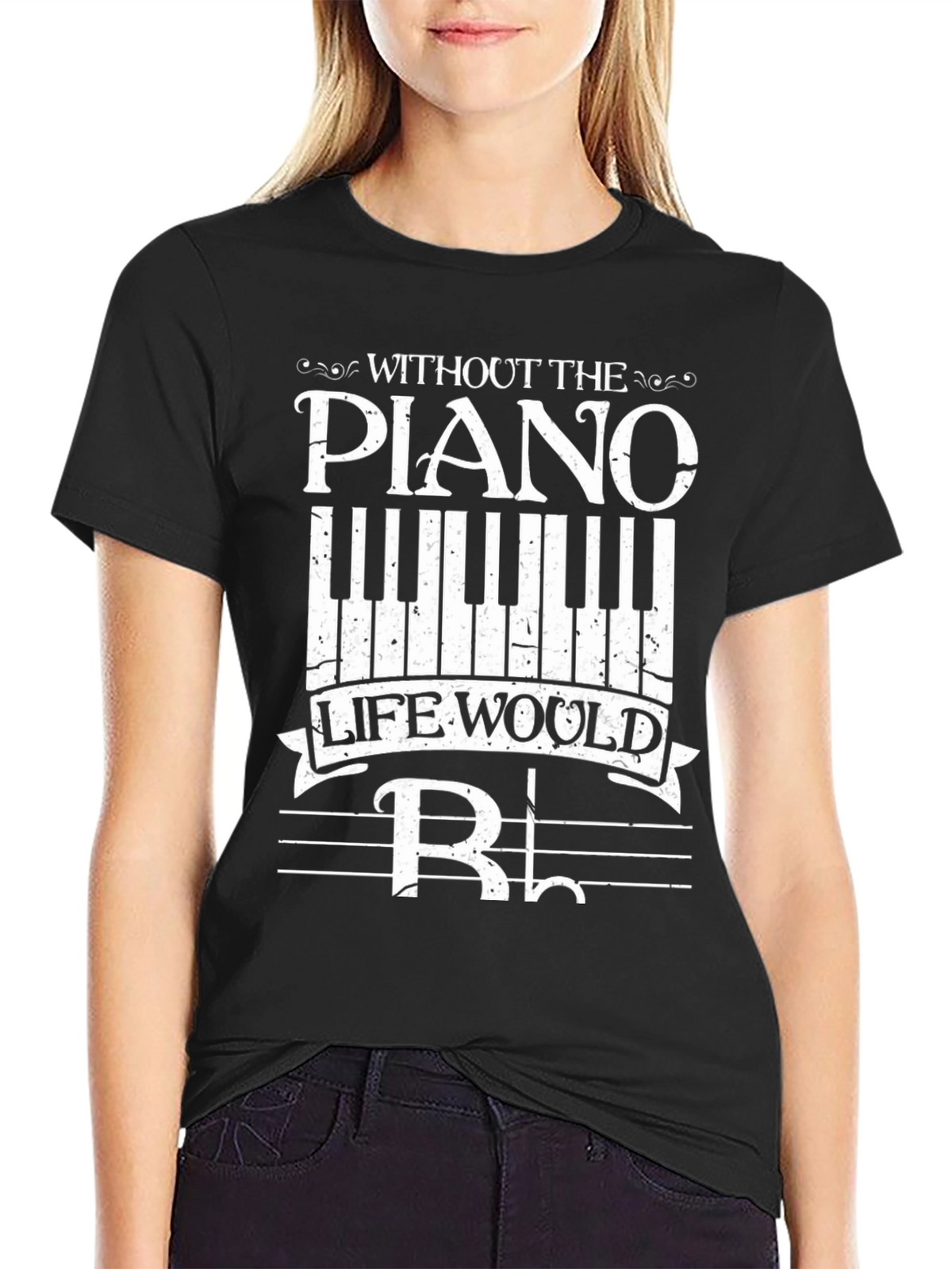Piano Music T-Shirt - Without the Piano