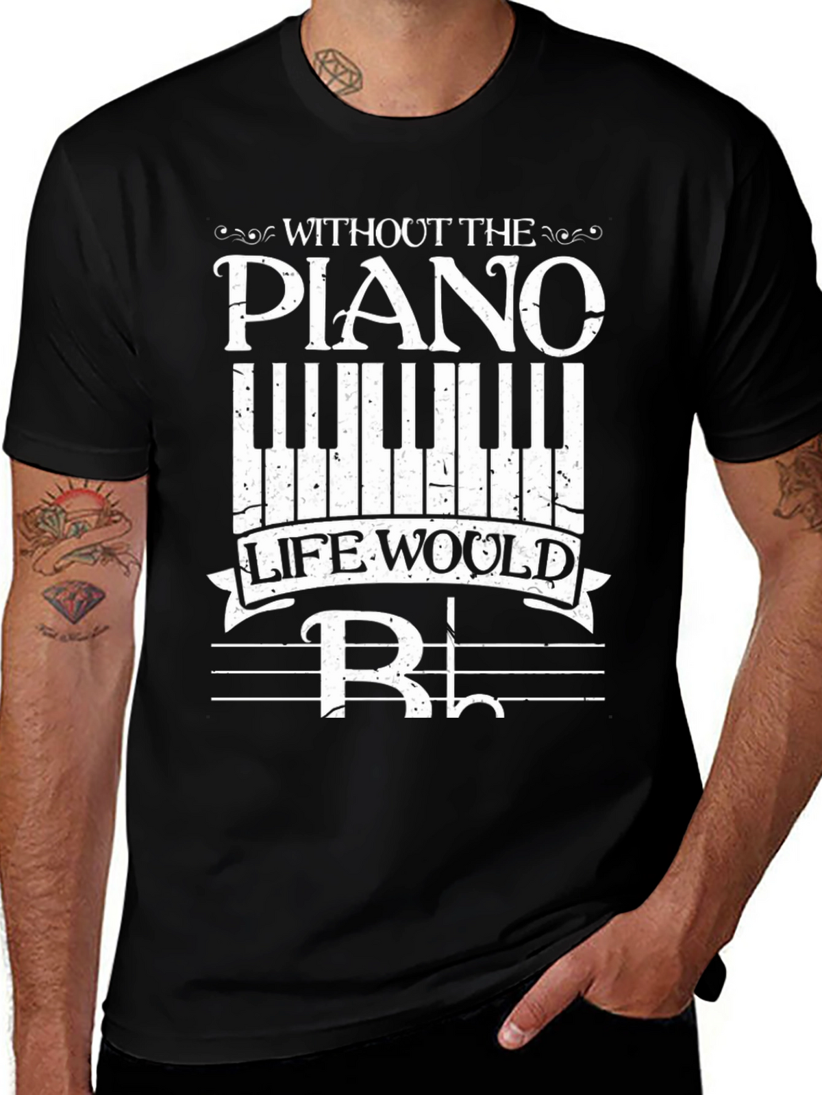 Piano Music T-Shirt - Without the Piano