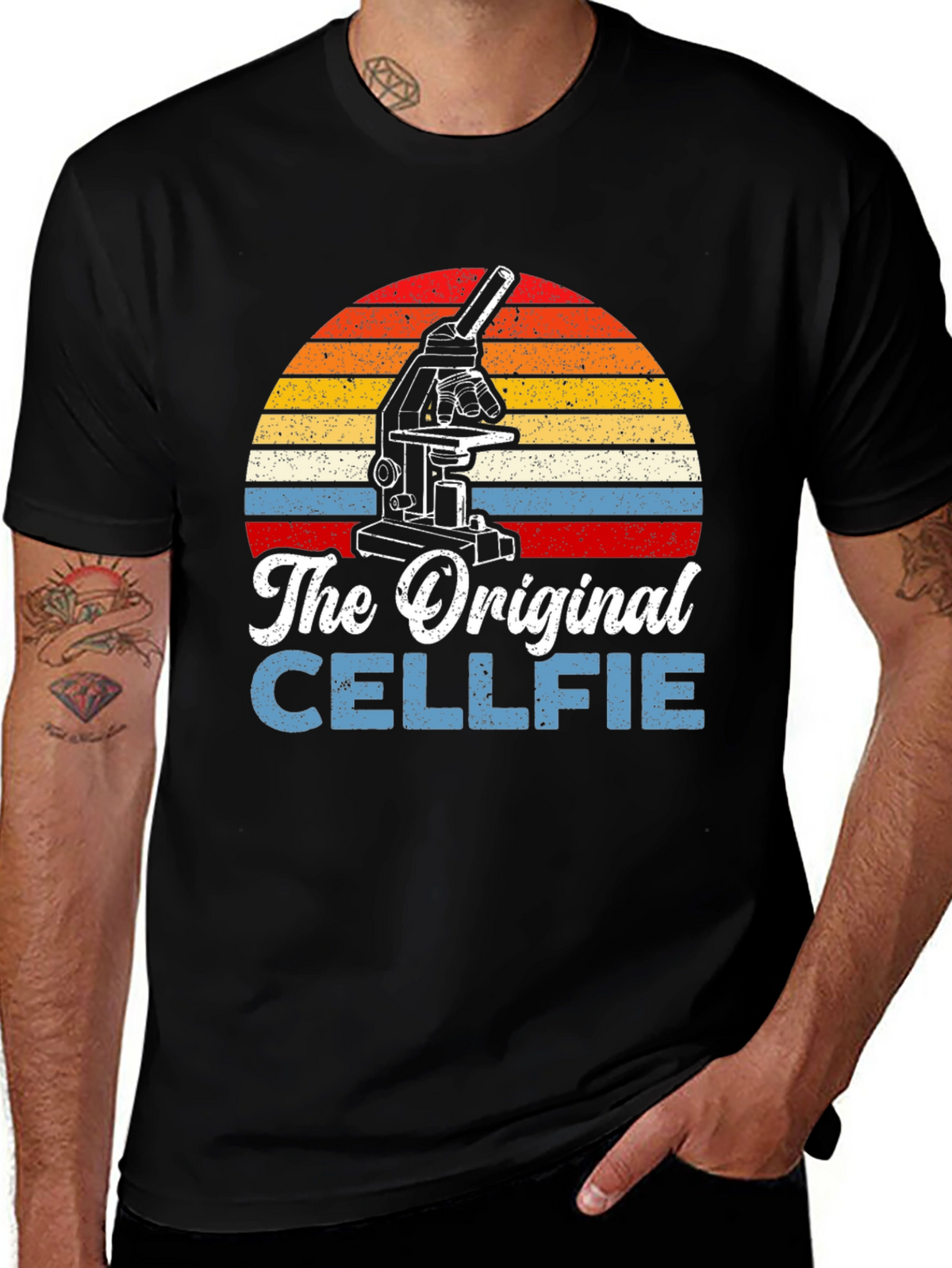 The Original Cellfie T-Shirt Microscope Science Tee
