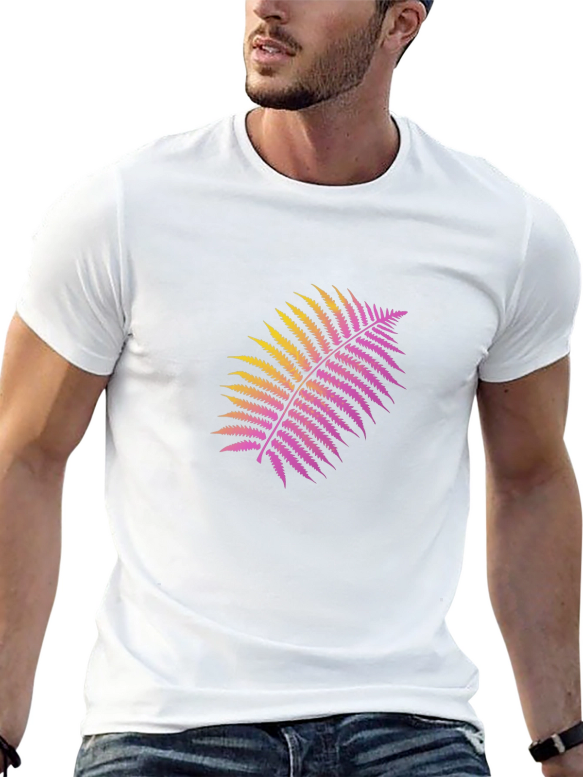 Fern Graphic Black T-Shirt