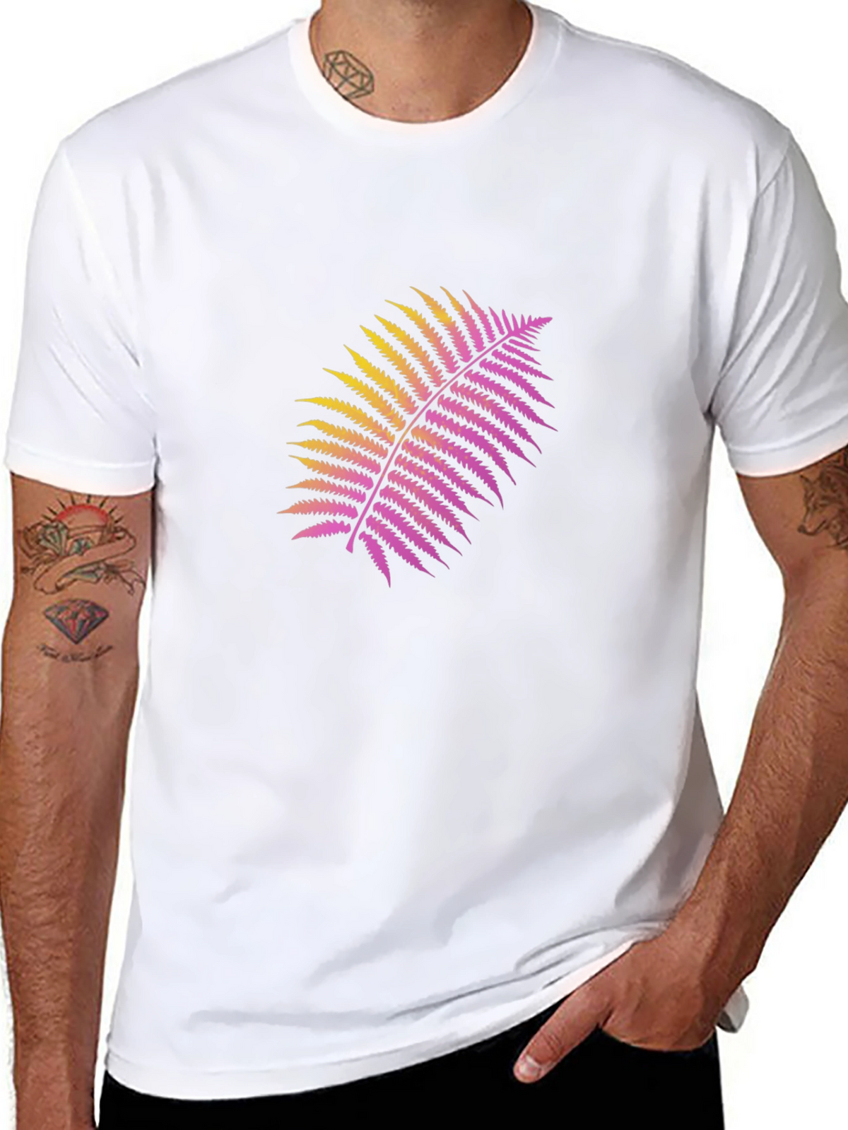 Fern Graphic Black T-Shirt