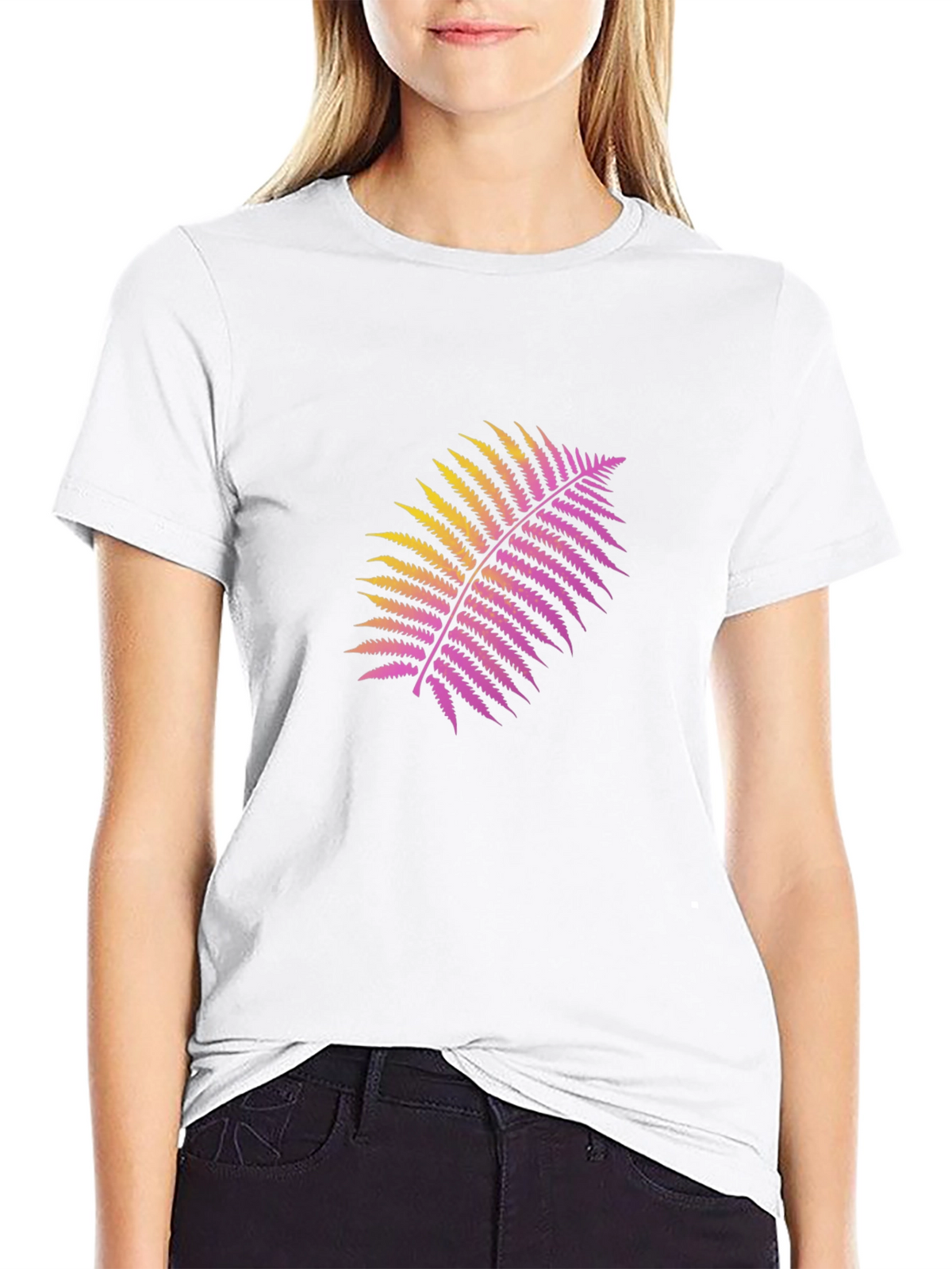 Fern Graphic Black T-Shirt