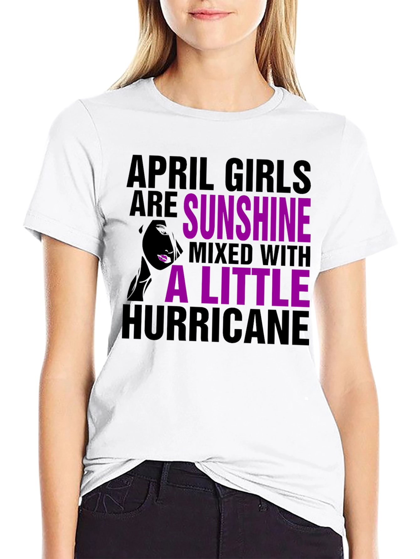 April Girl Sunshine Hurricane Graphic Tee