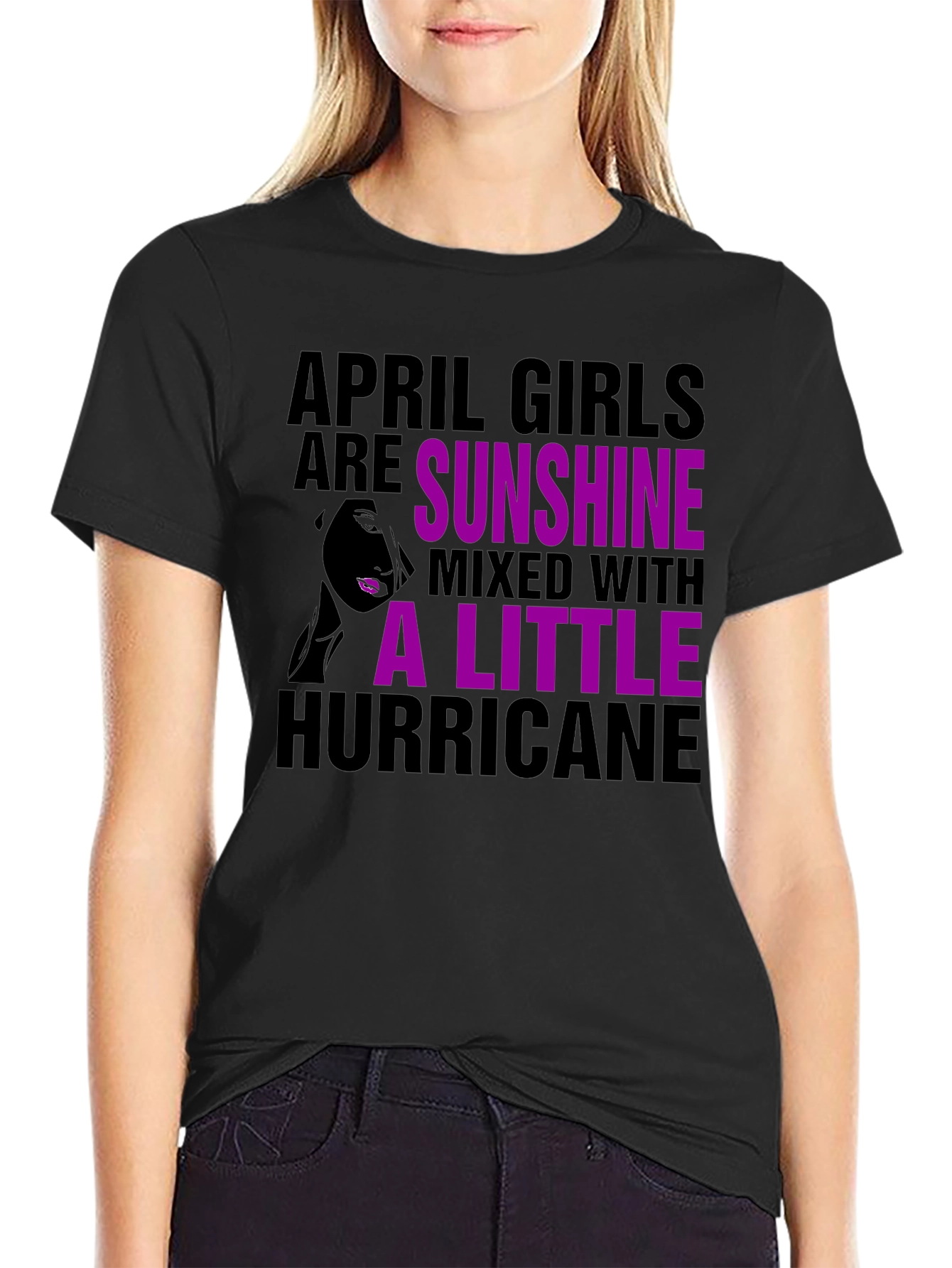 April Girl Sunshine Hurricane Graphic Tee