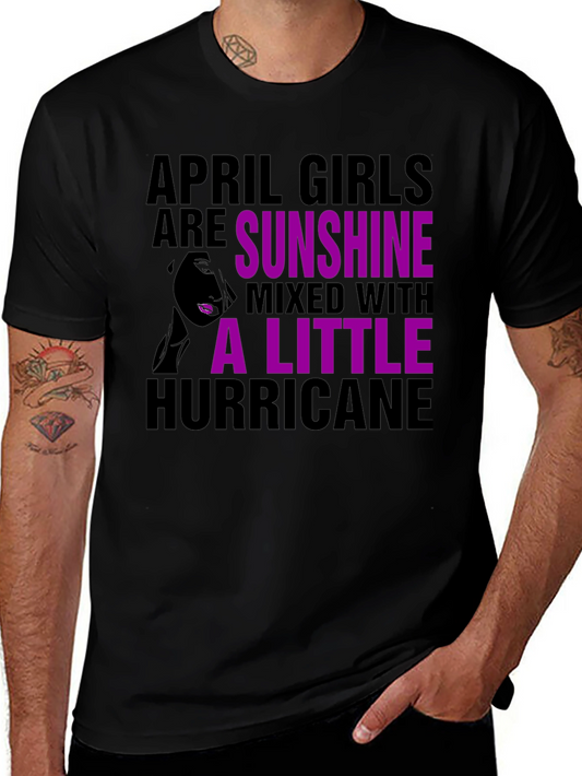 April Girl Sunshine Hurricane Graphic Tee