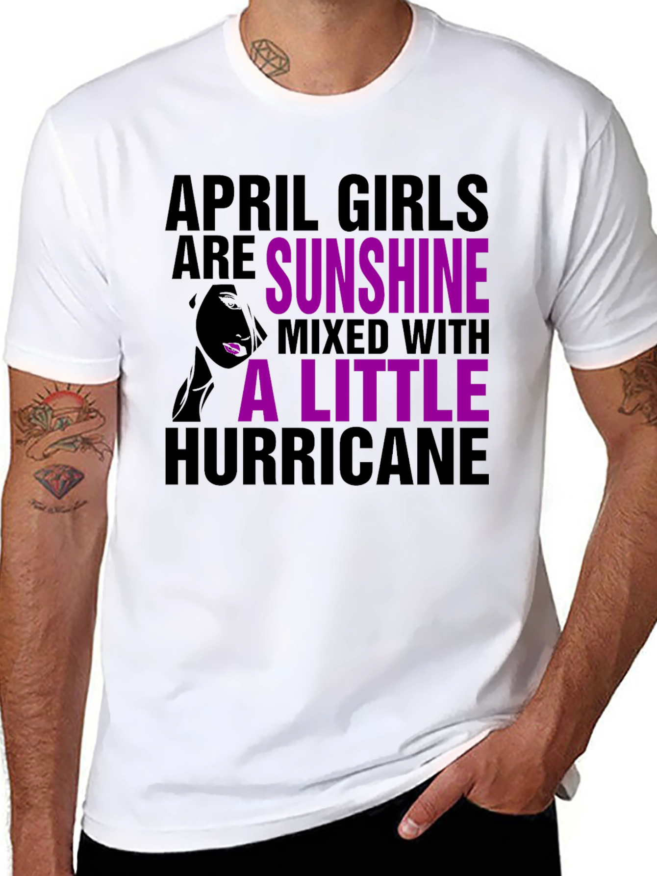 April Girl Sunshine Hurricane Graphic Tee