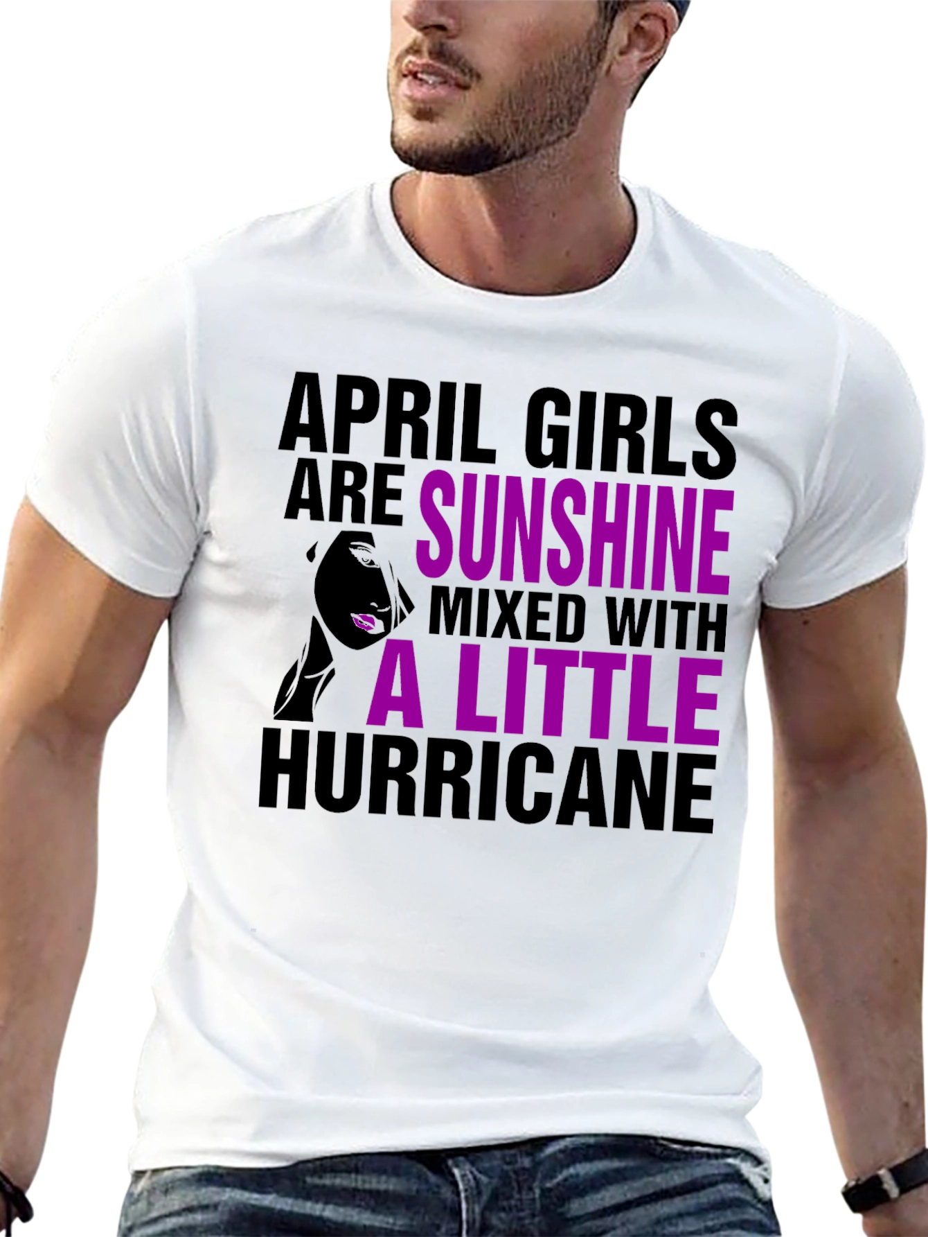 April Girl Sunshine Hurricane Graphic Tee
