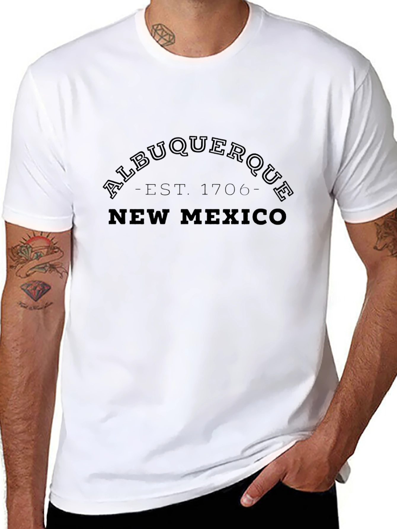 Albuquerque New Mexico Black Graphic Tee