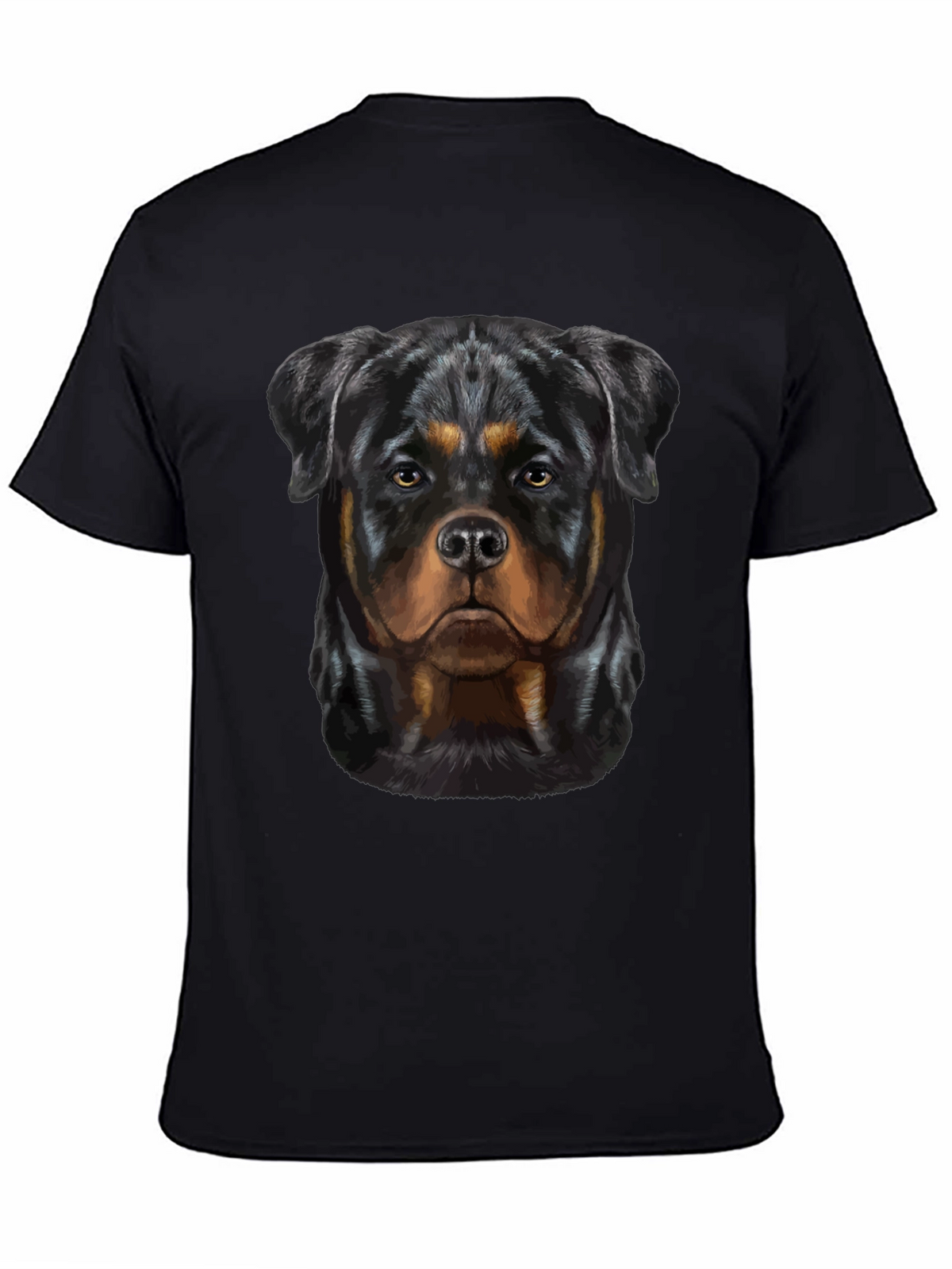 Rottweiler Dog Graphic Tee - Black T-Shirt