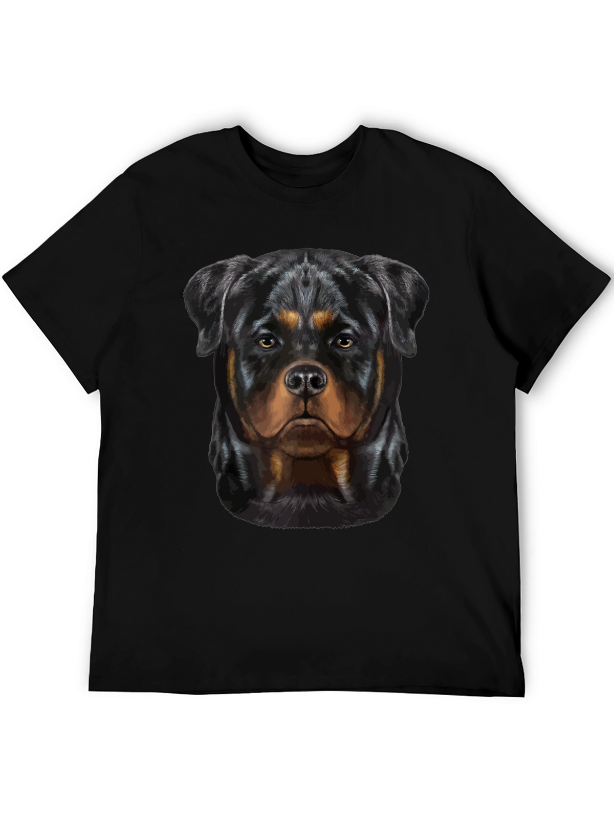 Rottweiler Dog Graphic Tee - Black T-Shirt