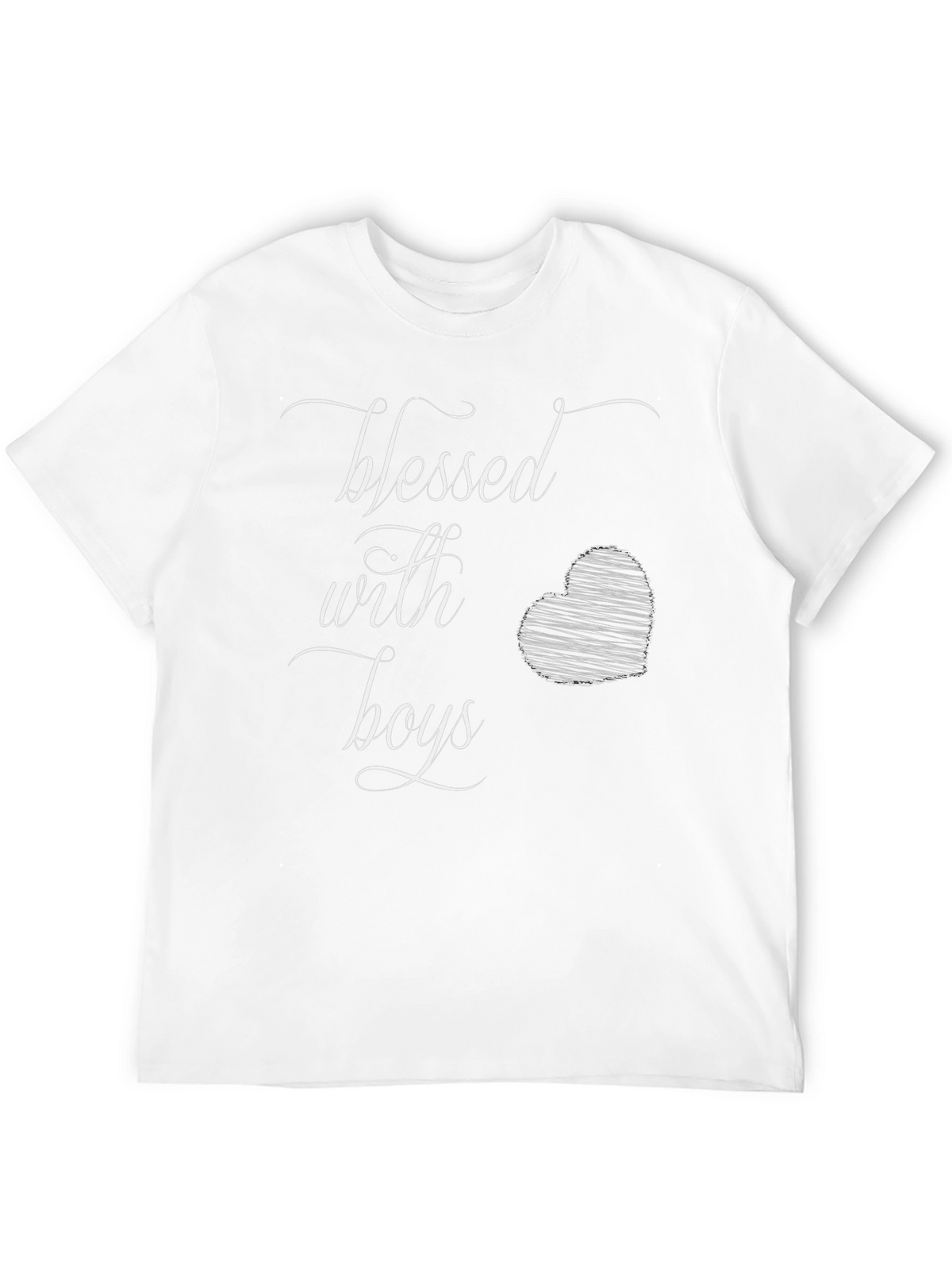 Blessed With Boys Graphic Tee - Black