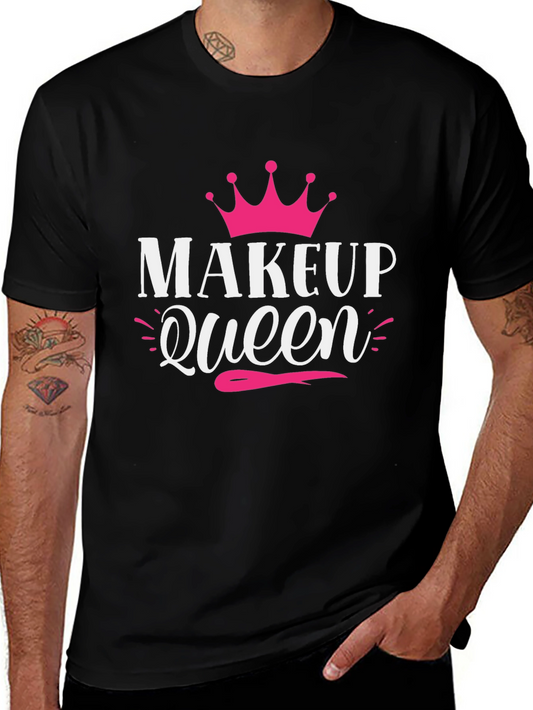 Makeup Queen Graphic Tee - Trendy Fashion