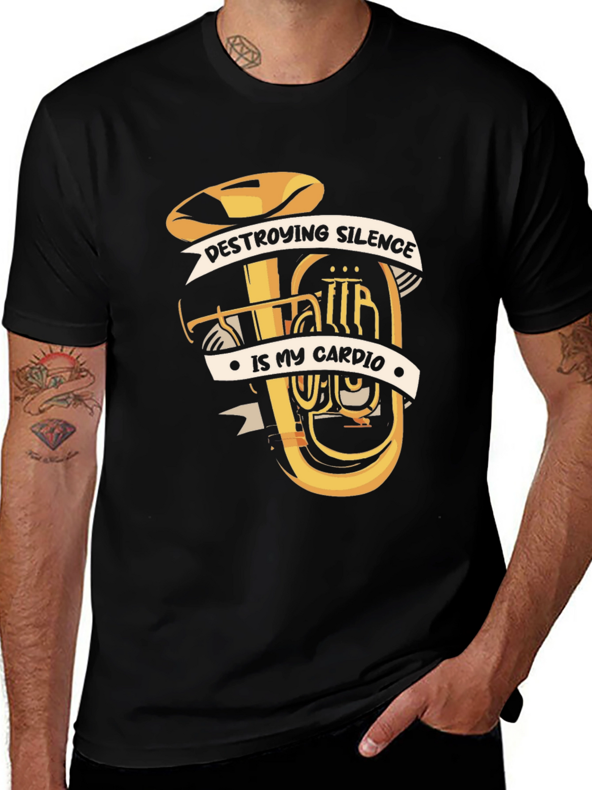 Destroying Silence Tuba T-Shirt