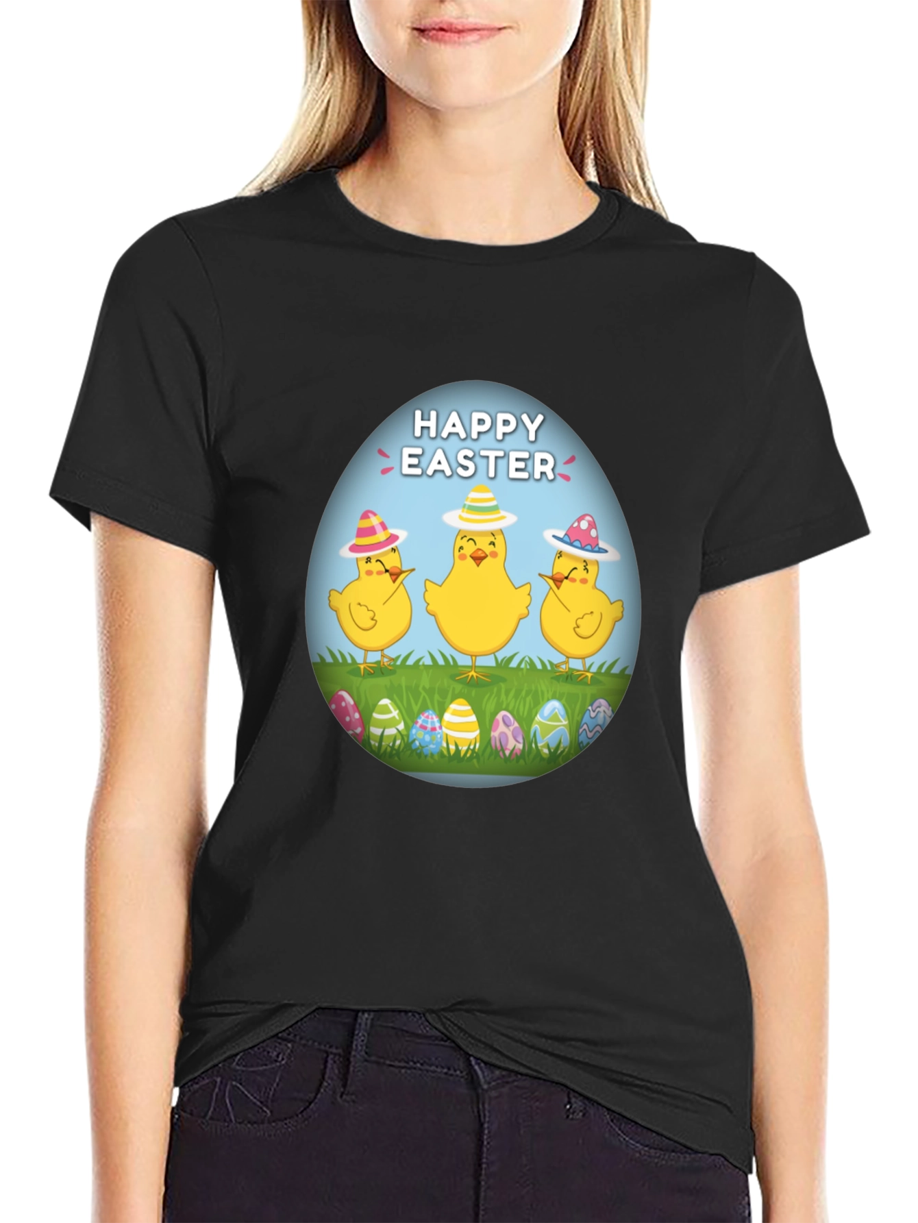 Happy Easter Chick T-Shirt - Fun Easter Apparel