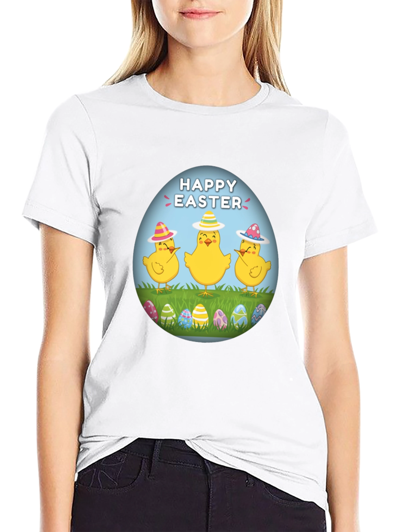 Happy Easter Chick T-Shirt - Fun Easter Apparel