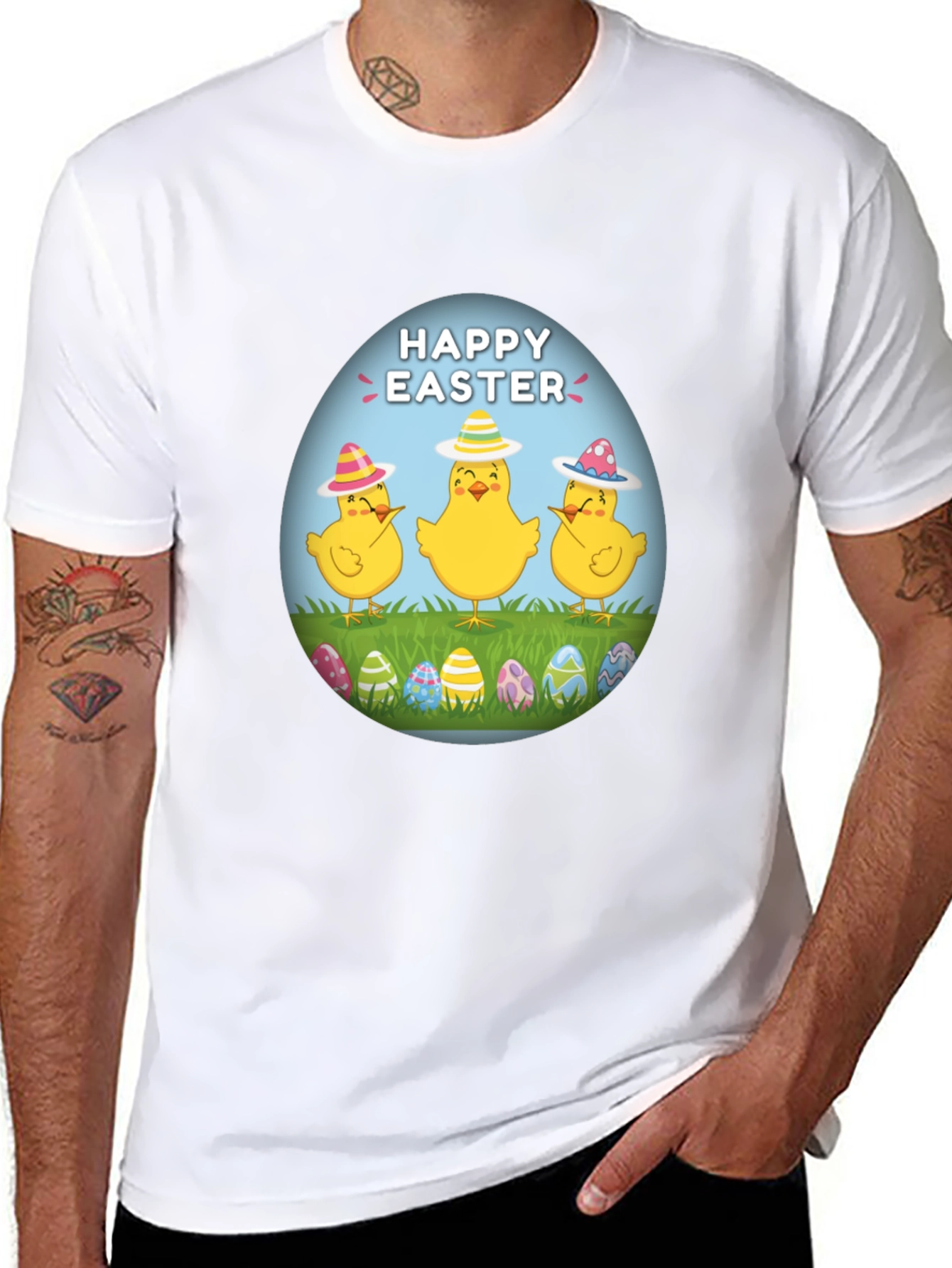 Happy Easter Chick T-Shirt - Fun Easter Apparel