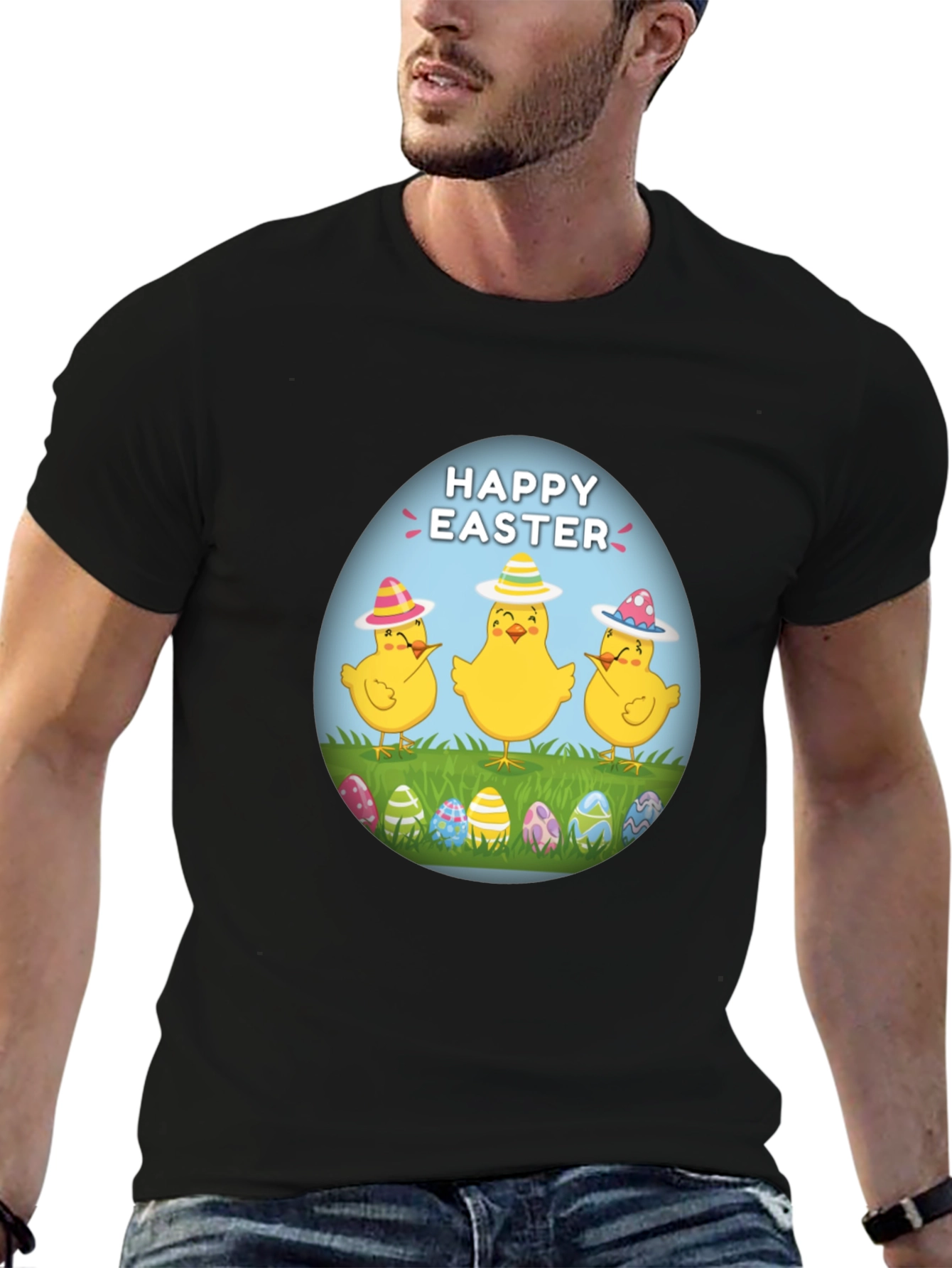 Happy Easter Chick T-Shirt - Fun Easter Apparel