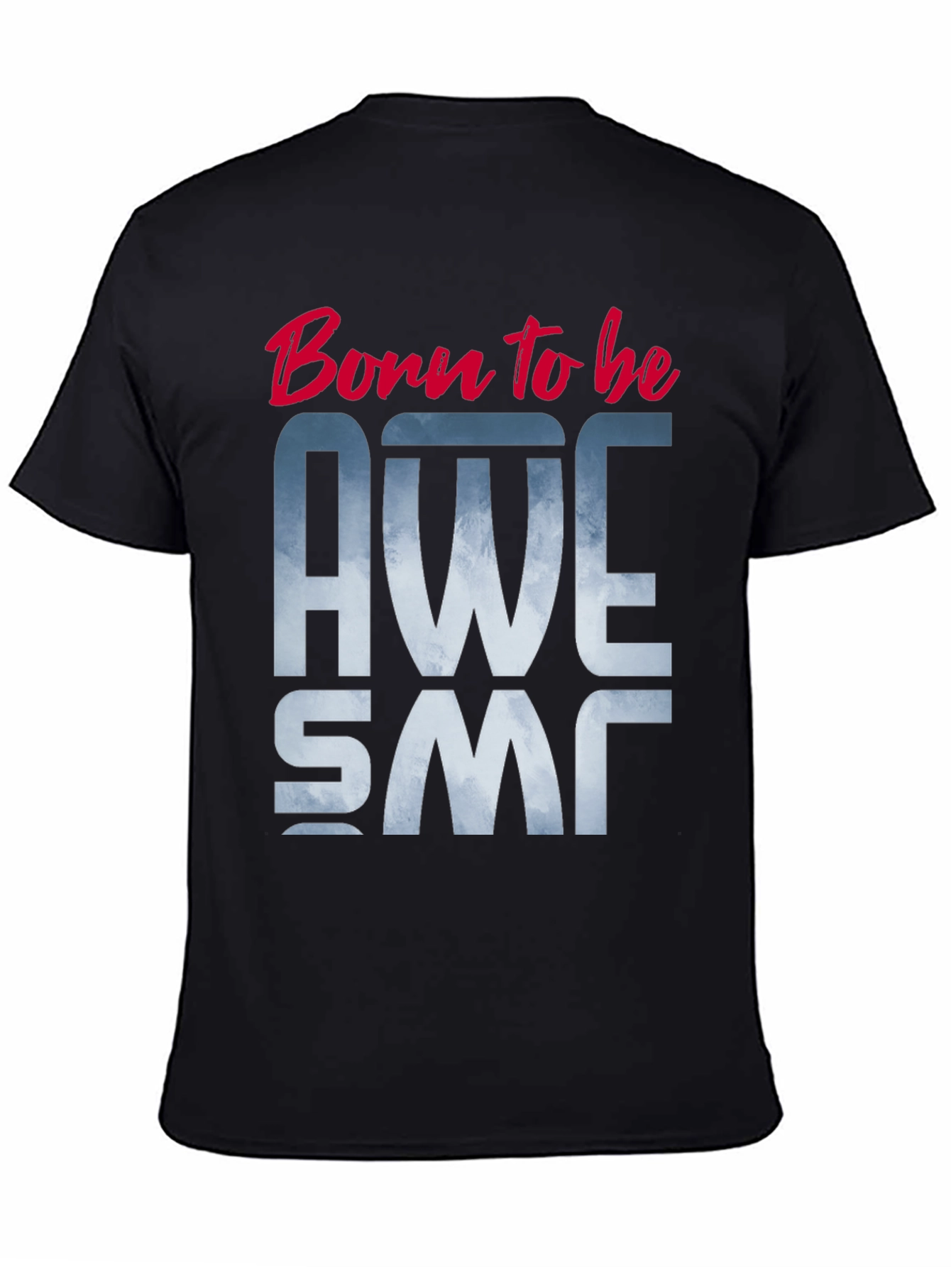 Born to be Awesome Black Graphic Tee