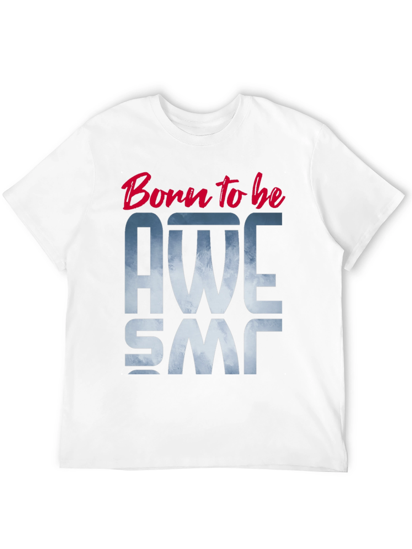 Born to be Awesome Black Graphic Tee