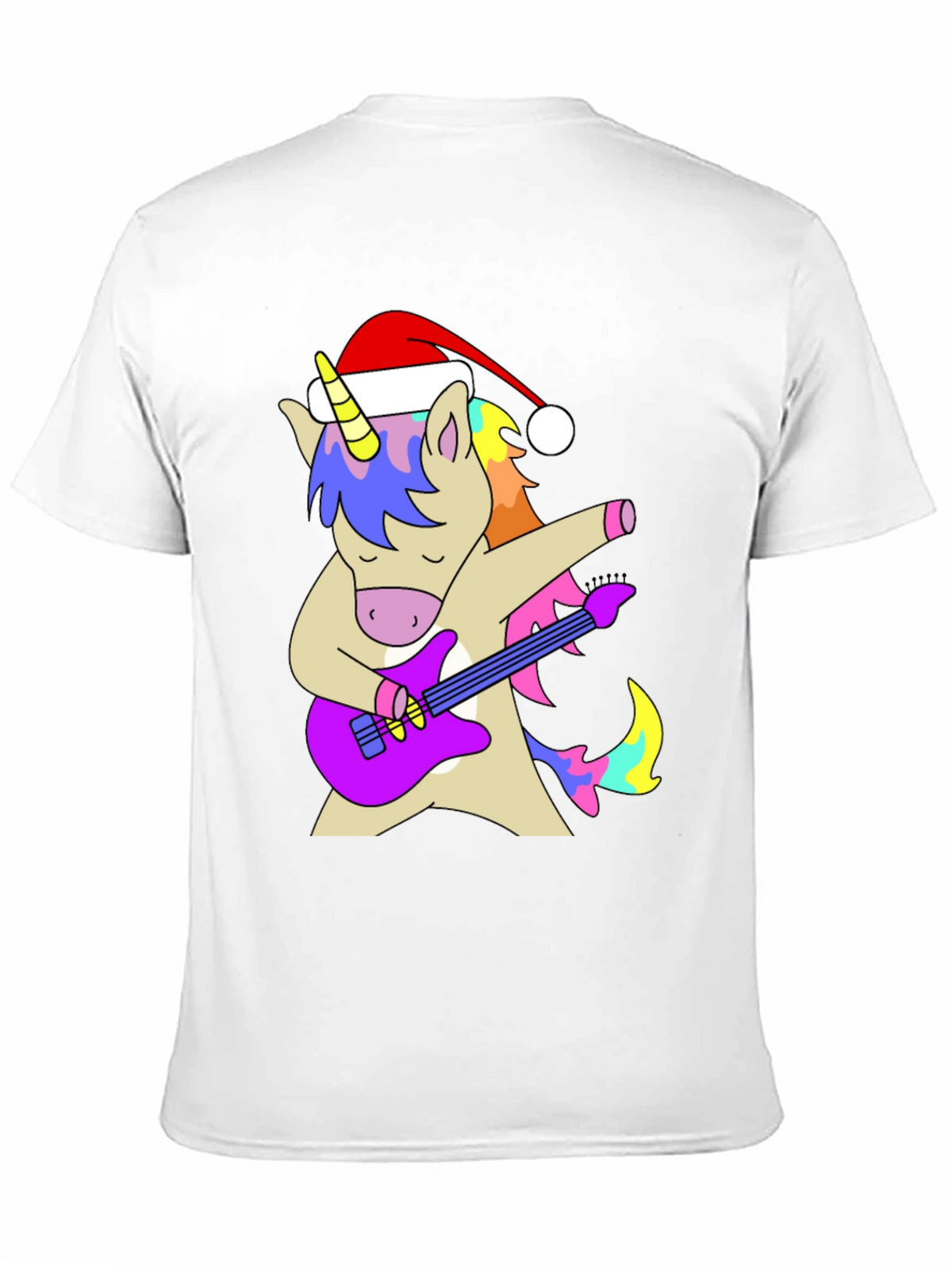 Unicorn Guitarist Christmas T-Shirt