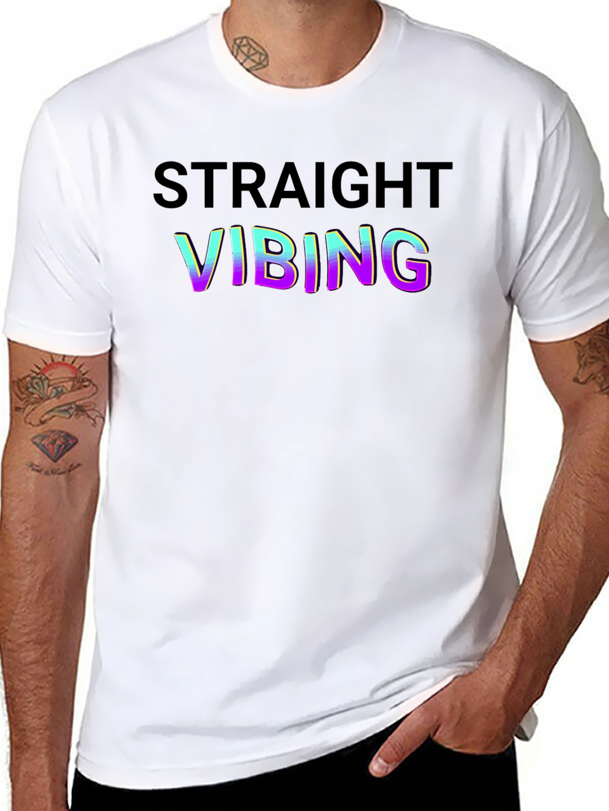 Straight Vibing Graphic Tee