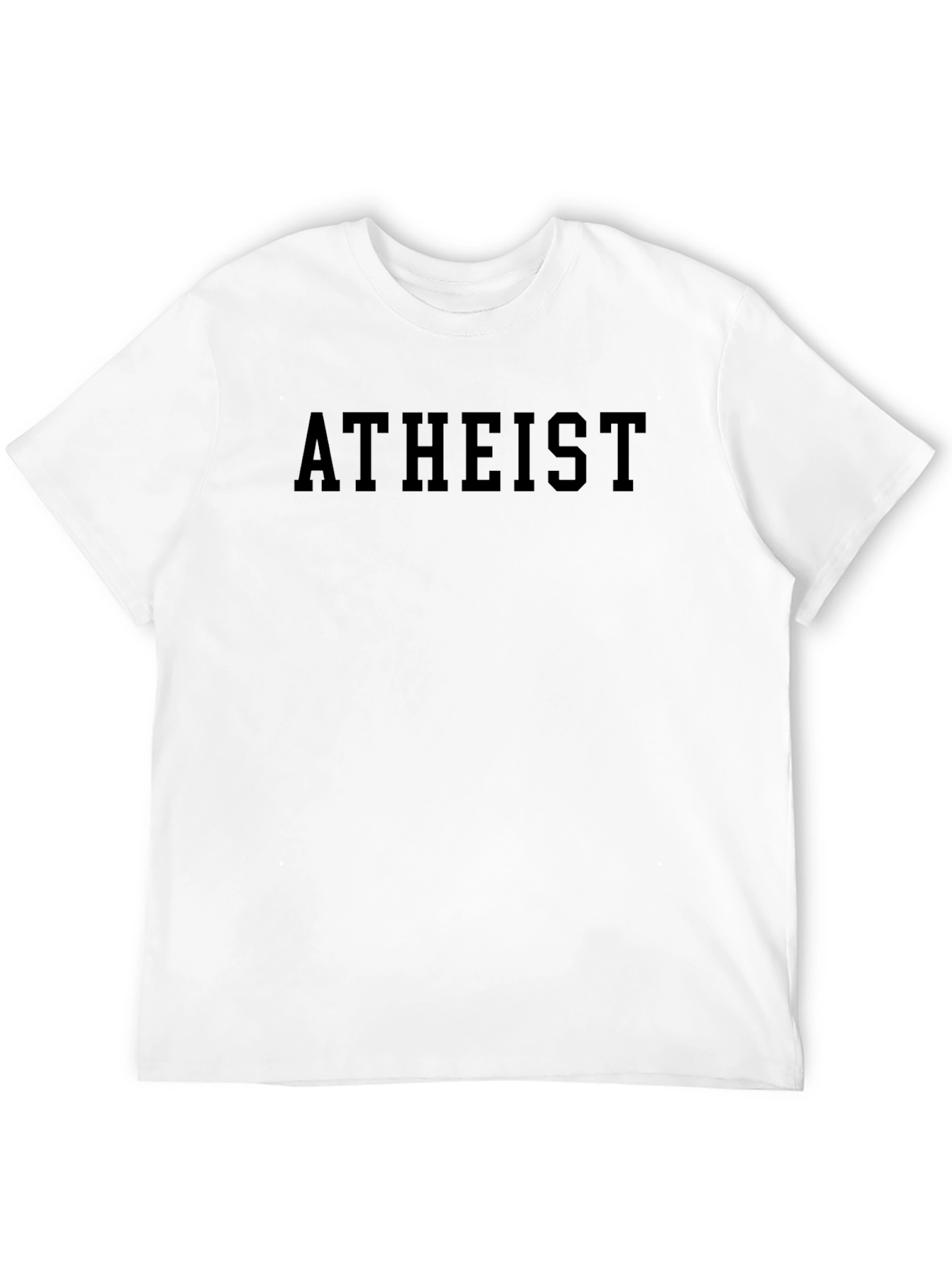 Atheist Graphic Print Crew Neck T-Shirt