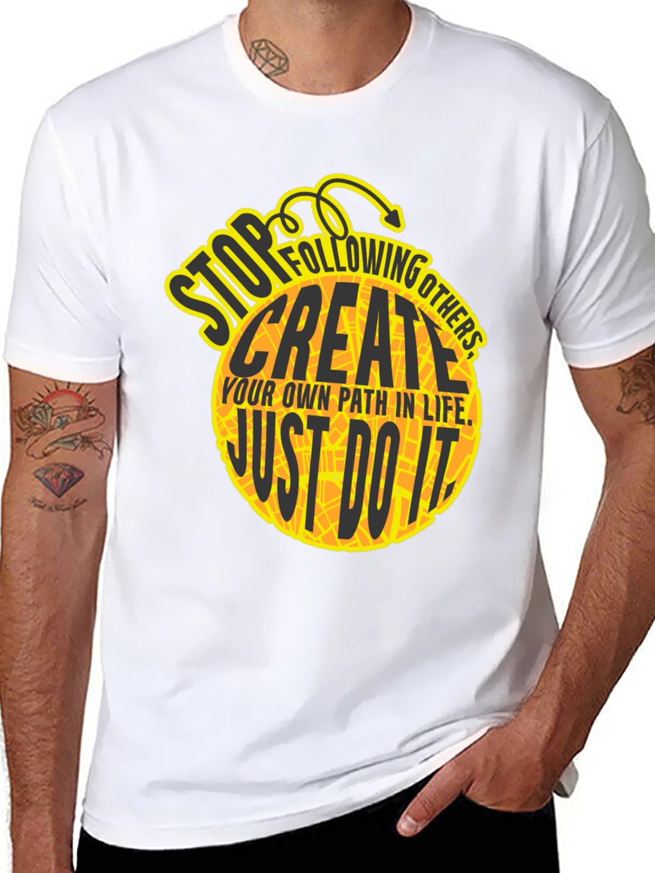 Motivational Graphic T-Shirt - Create Your Path