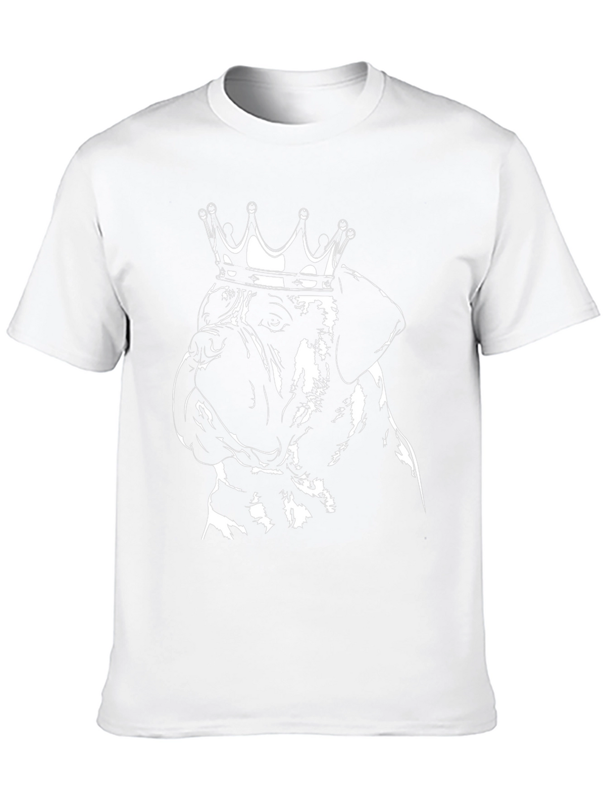 Dog King Graphic Tee - Black Cotton T-Shirt