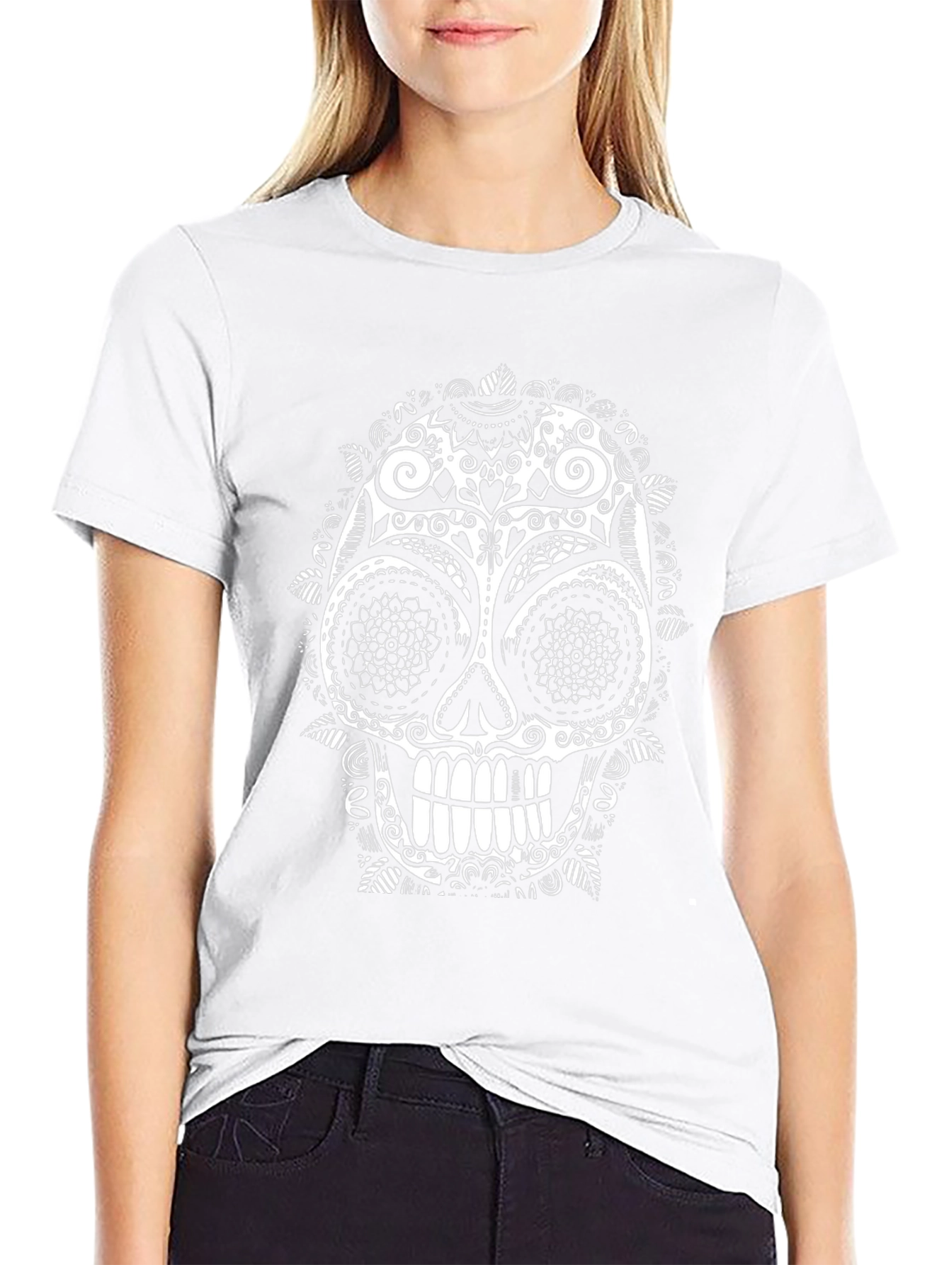 Sugar Skull T-Shirt - Black Graphic Tee