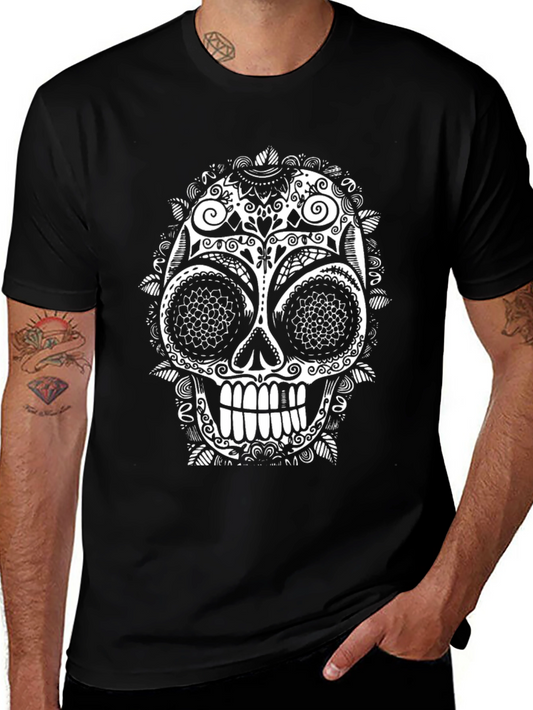 Sugar Skull T-Shirt - Black Graphic Tee