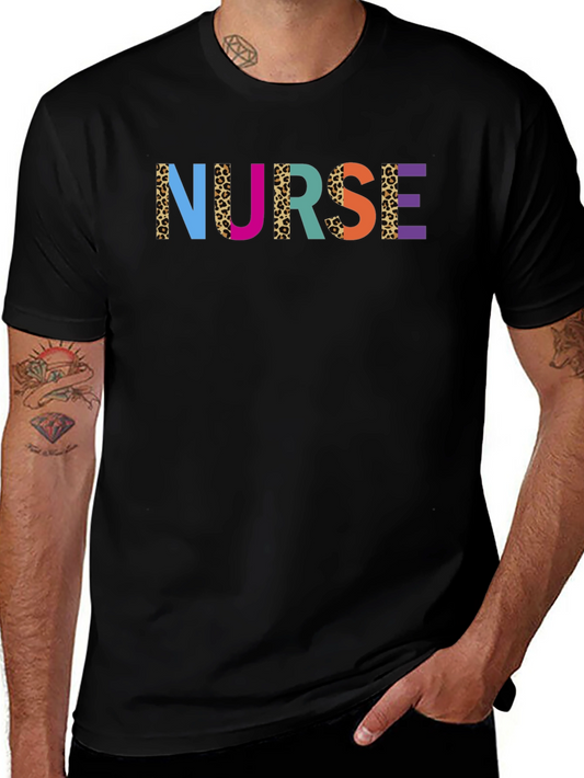 Colorful Nurse Graphic T-Shirt