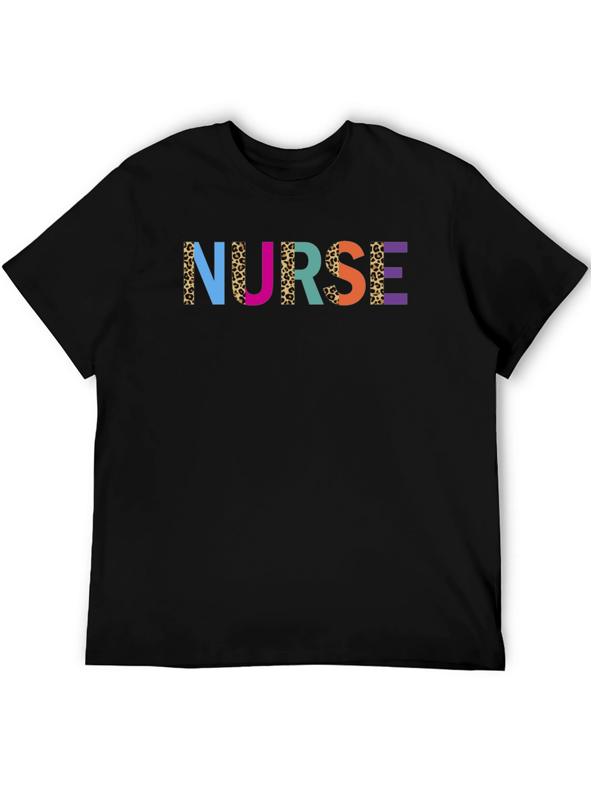Colorful Nurse Graphic T-Shirt