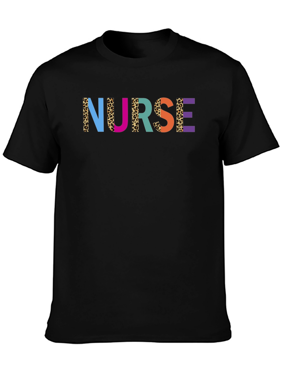 Colorful Nurse Graphic T-Shirt