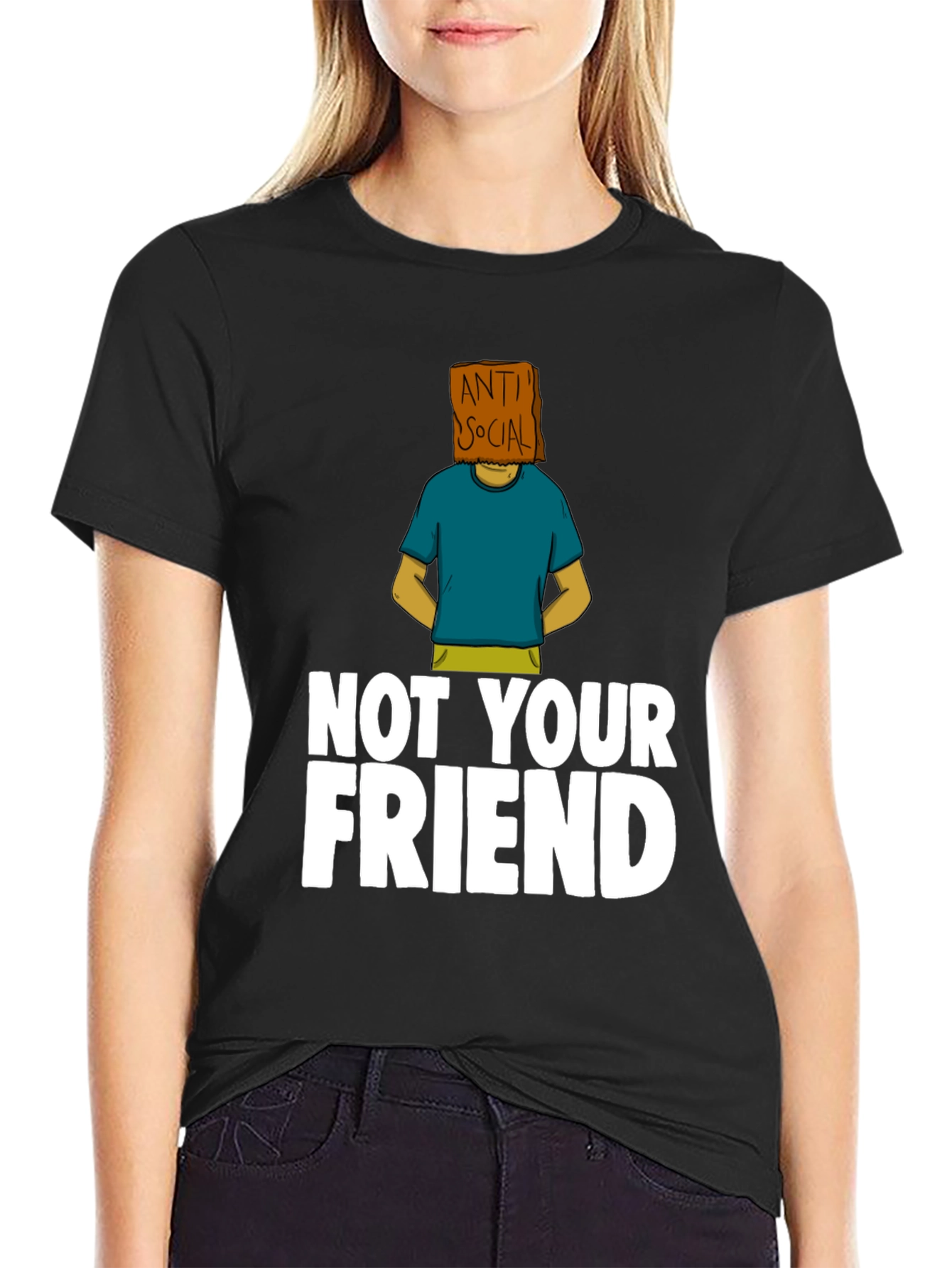 Anti-Social Graphic Tee - Not Your Friend T-Shirt
