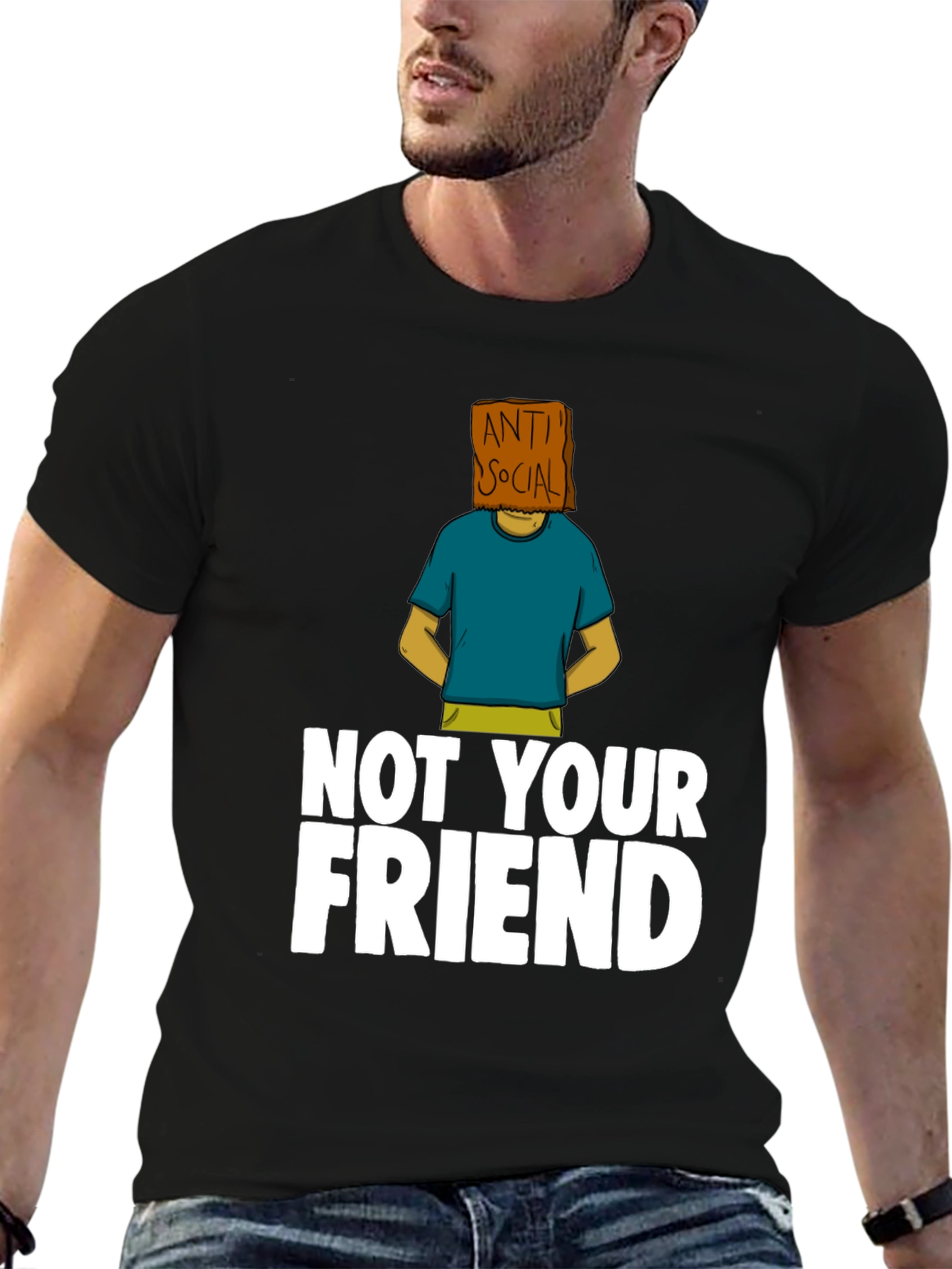 Anti-Social Graphic Tee - Not Your Friend T-Shirt