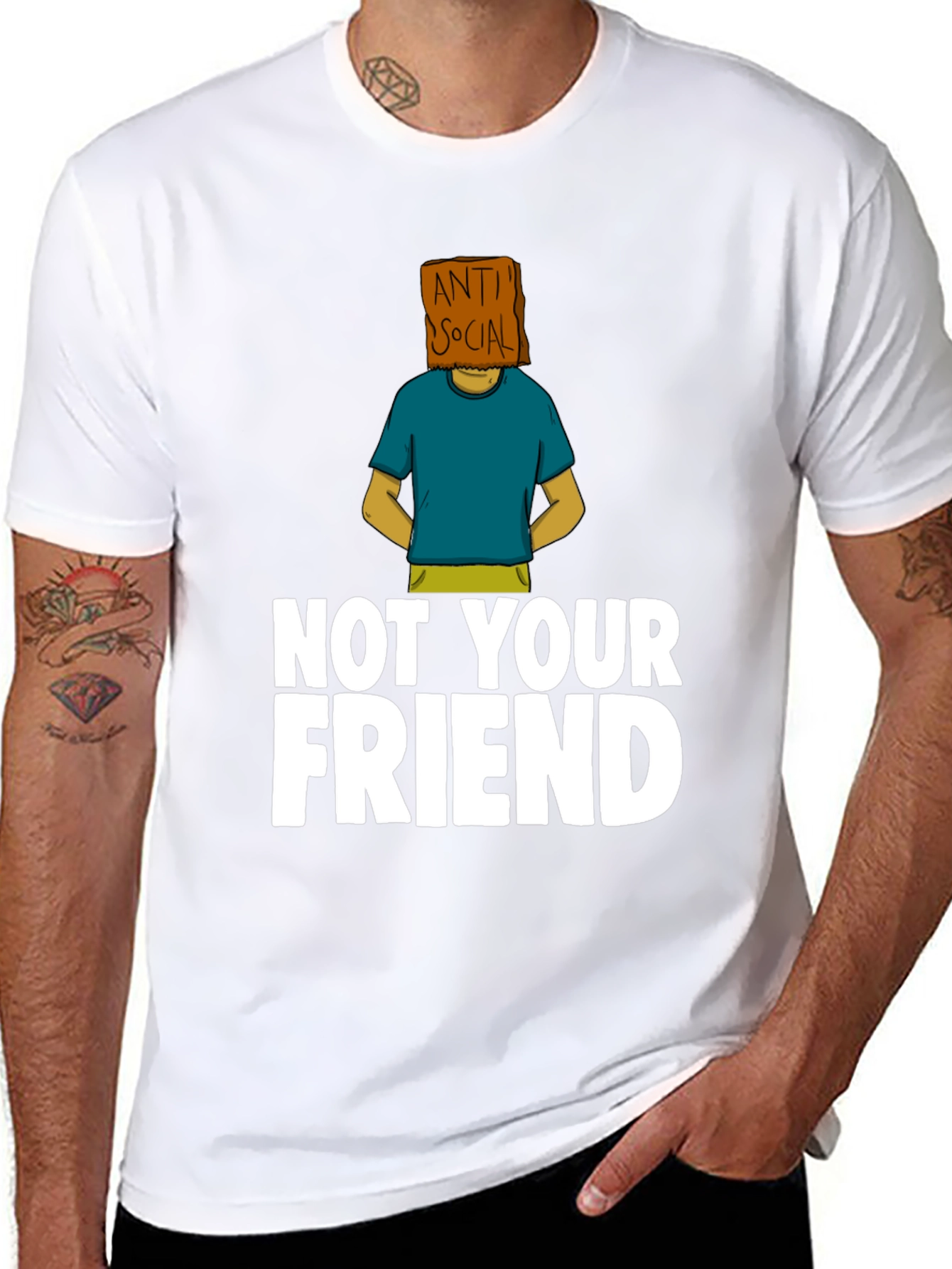 Anti-Social Graphic Tee - Not Your Friend T-Shirt