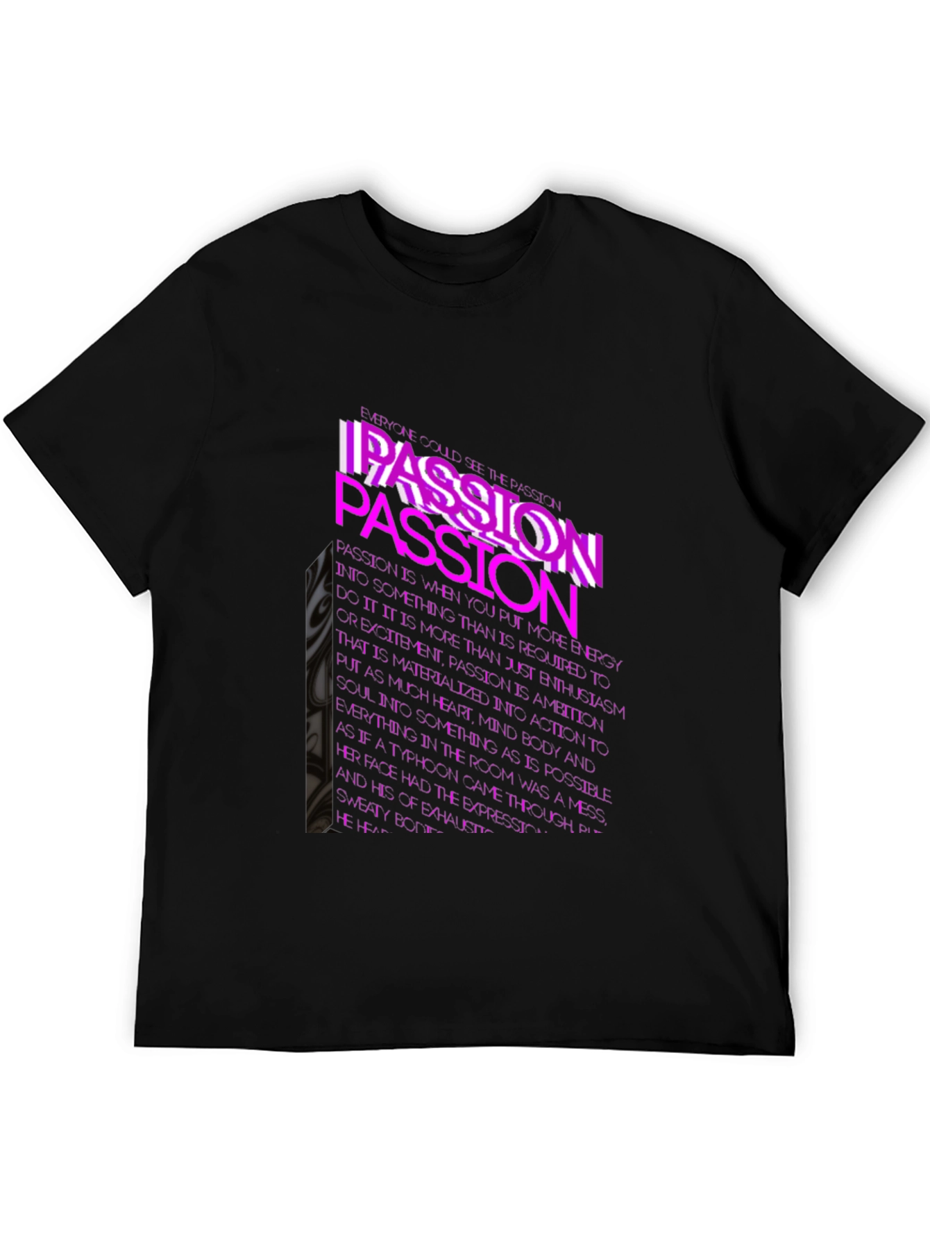 Passion Graphic Tee - Bold Text Design