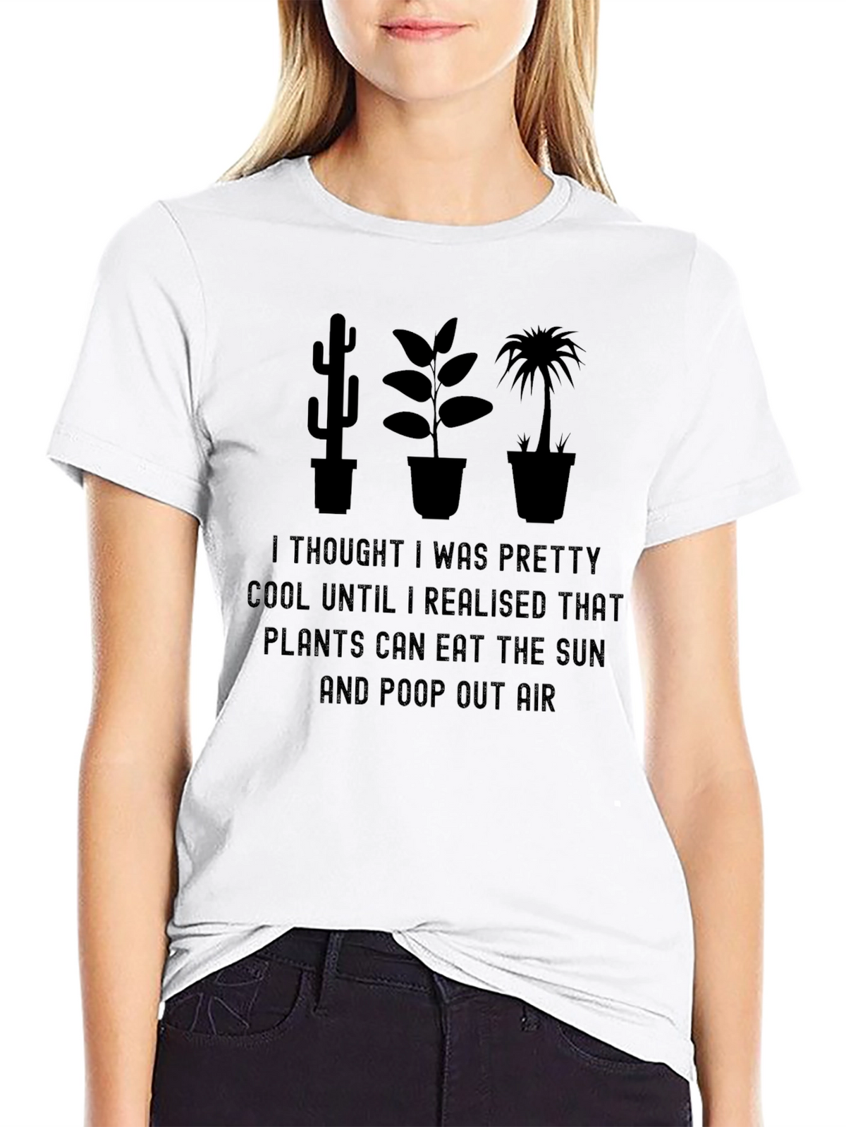 Funny Plant Lover T-Shirt - Eat Sun Poop Air