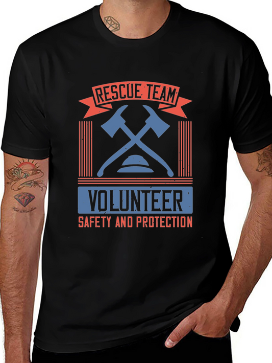 Rescue Team Volunteer Graphic T-Shirt