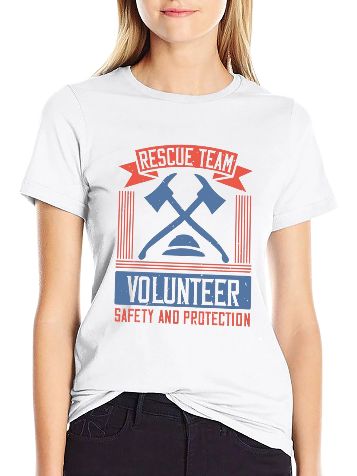 Rescue Team Volunteer Graphic T-Shirt