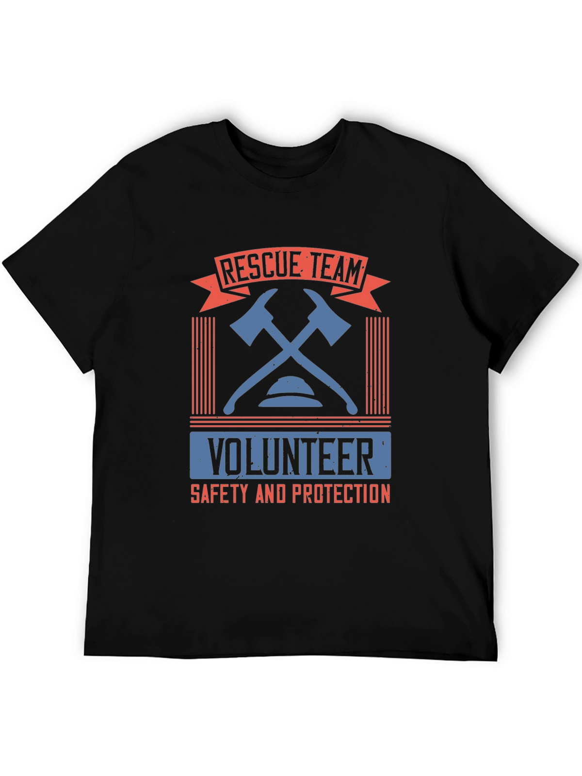Rescue Team Volunteer Graphic T-Shirt