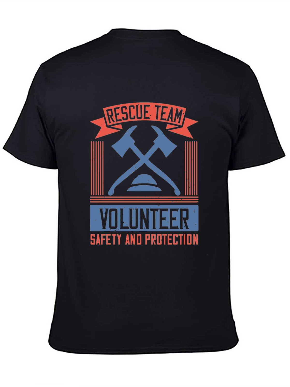 Rescue Team Volunteer Graphic T-Shirt
