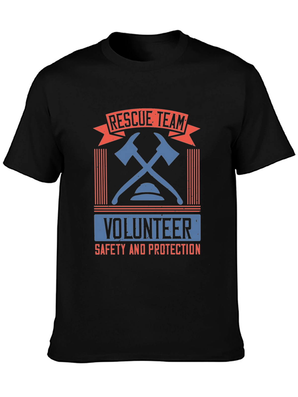 Rescue Team Volunteer Graphic T-Shirt
