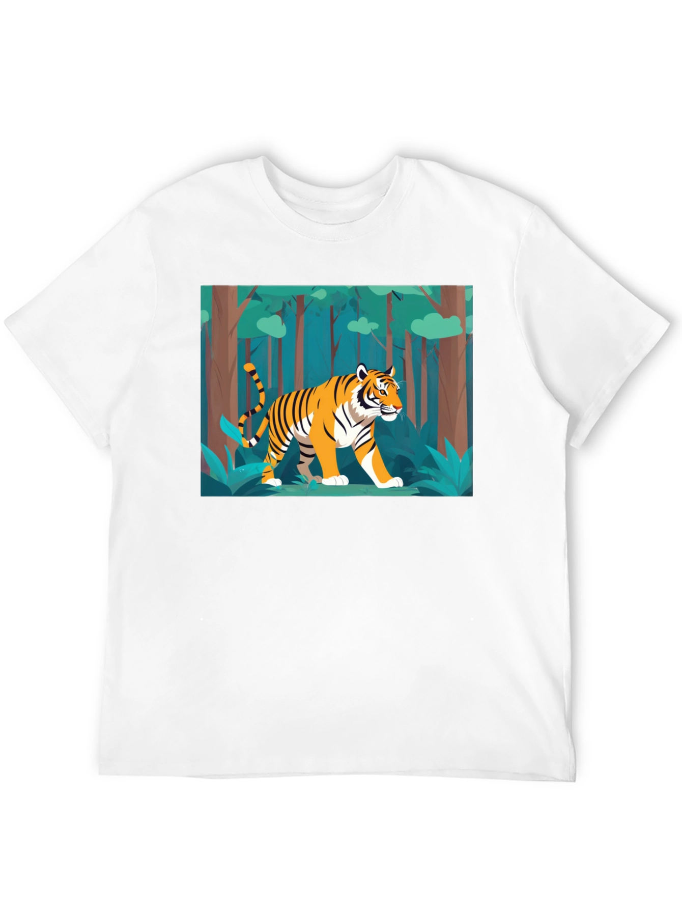 Tiger Graphic Black T-Shirt