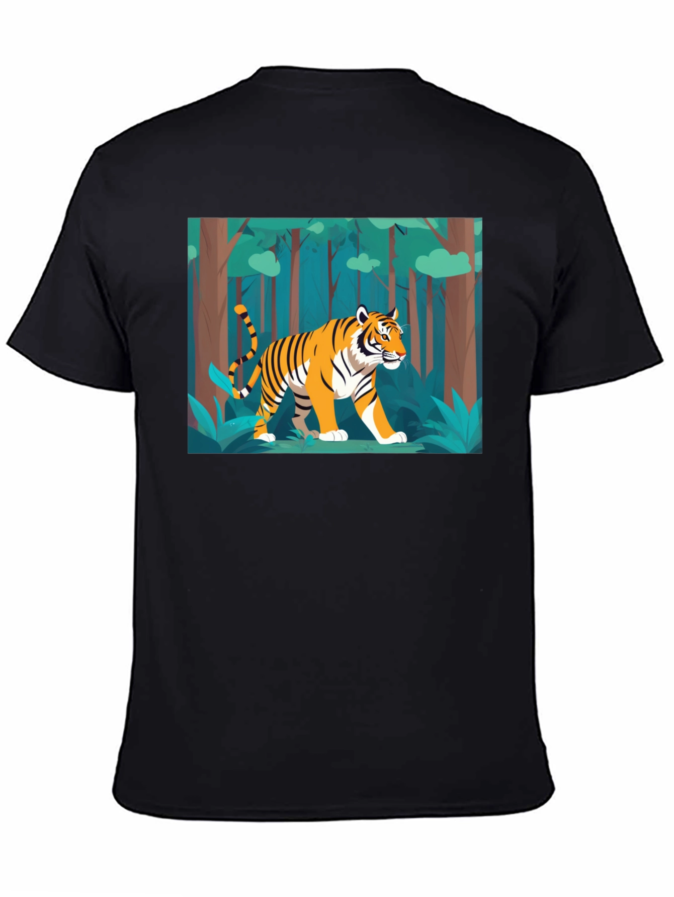Tiger Graphic Black T-Shirt