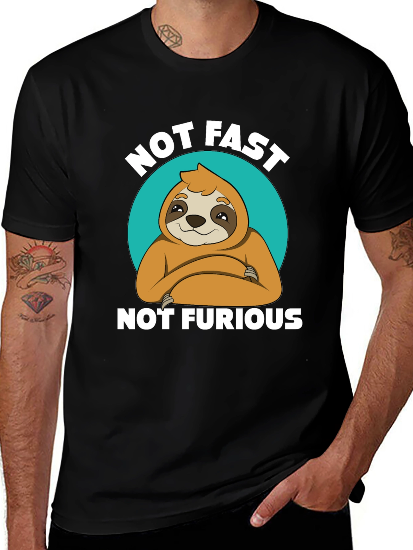 Not Fast Not Furious Sloth T-Shirt