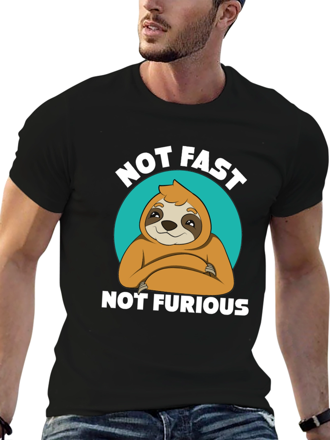 Not Fast Not Furious Sloth T-Shirt