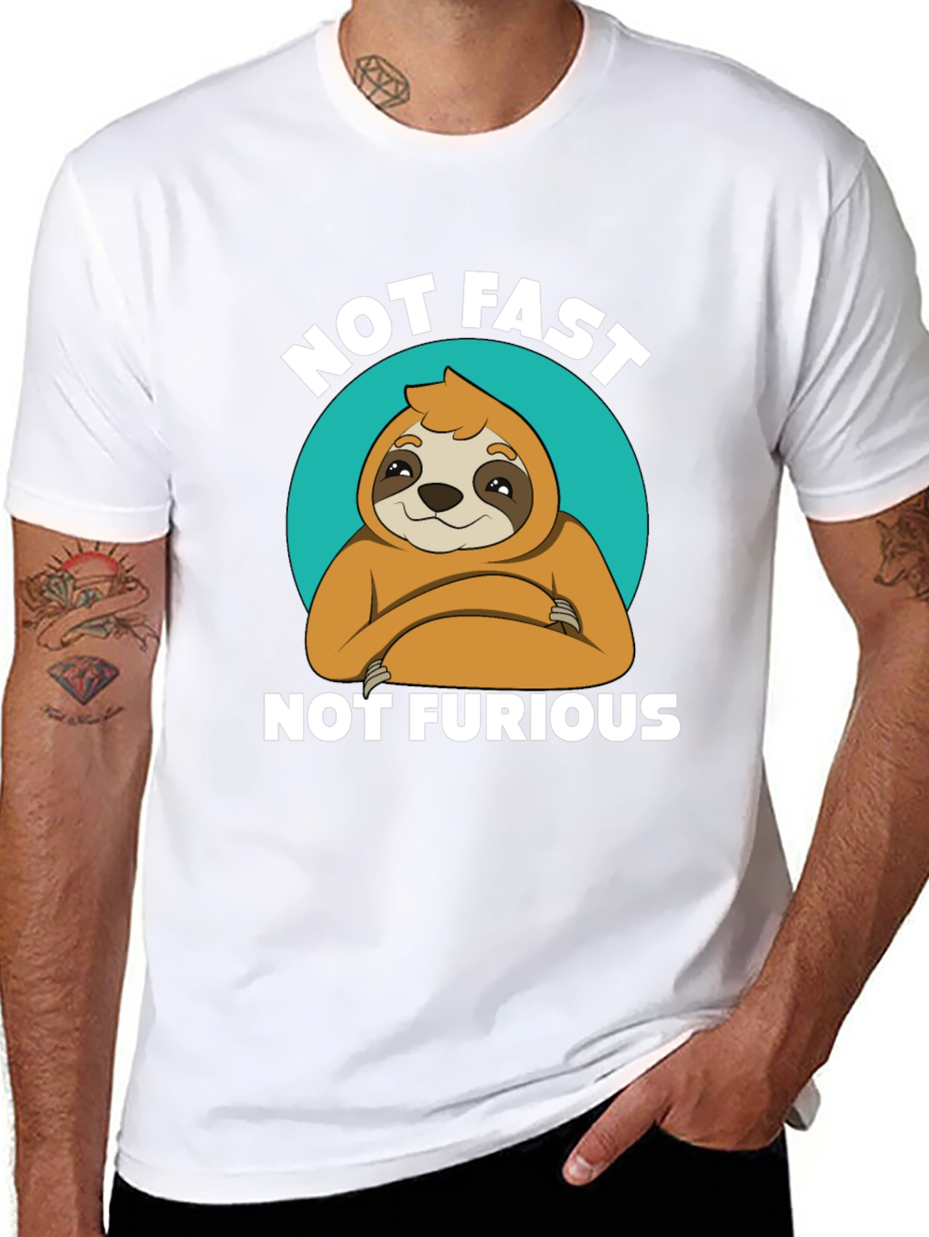 Not Fast Not Furious Sloth T-Shirt