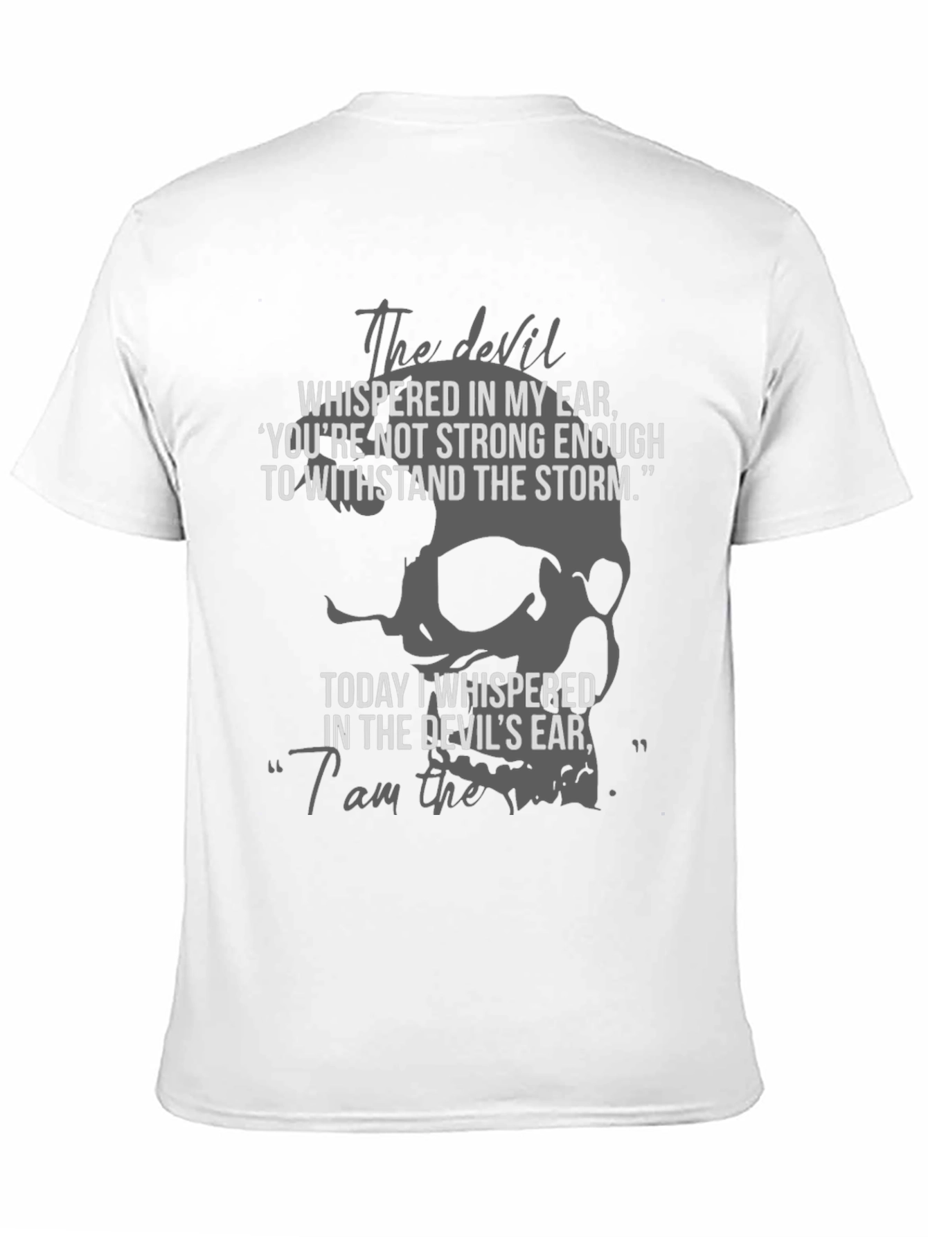 The Devil T-Shirt - Storm Skull Graphic Tee